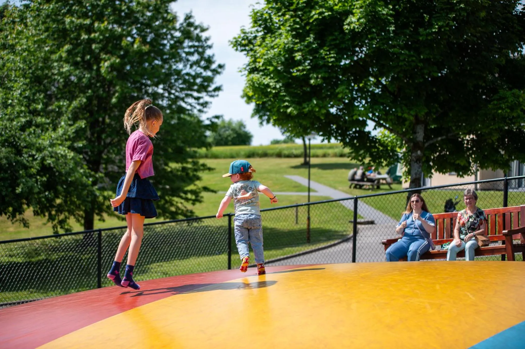 Children play ground in Holiday Park La Sapinière