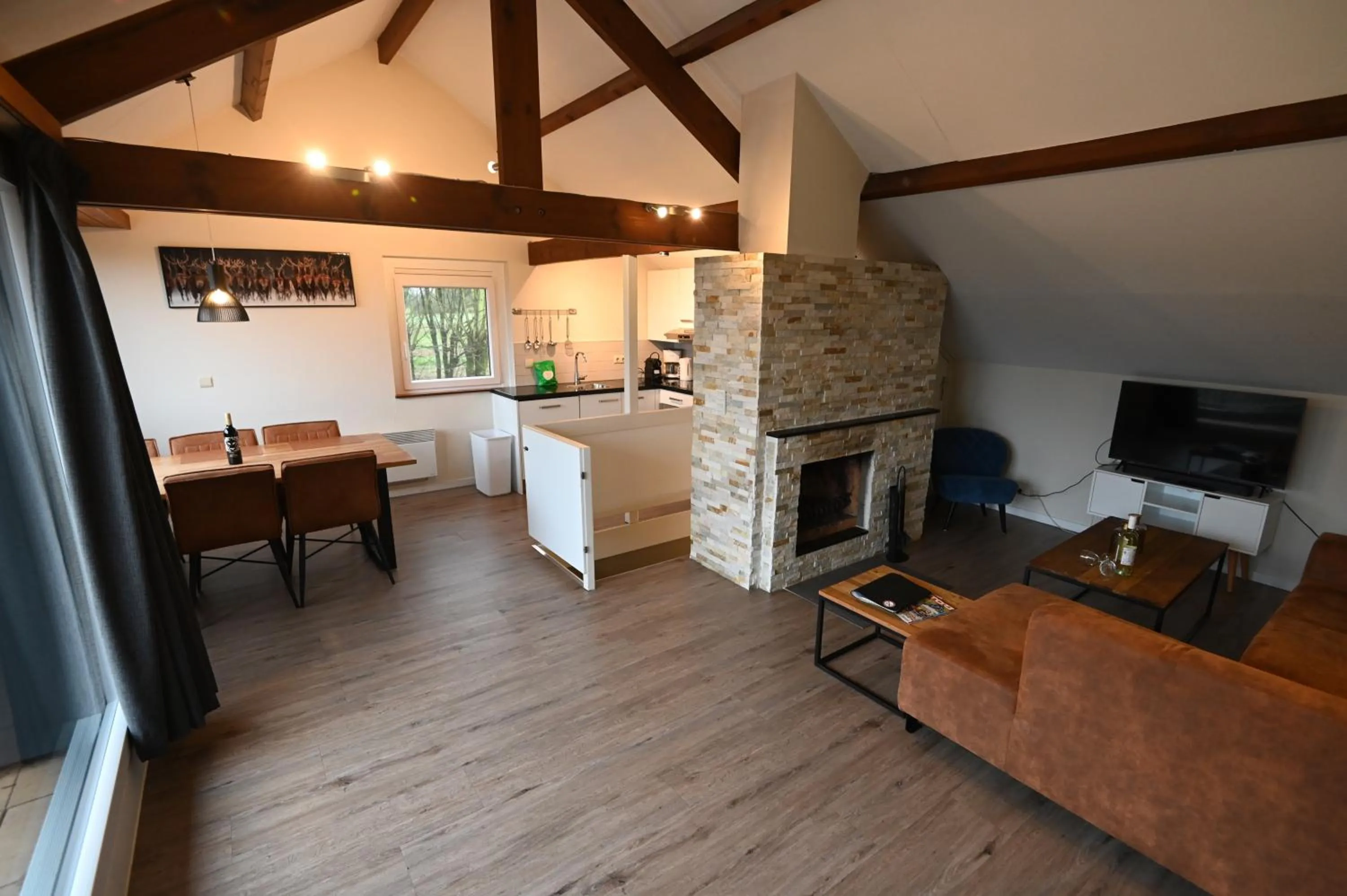 Kitchen or kitchenette in Holiday Park La Sapinière