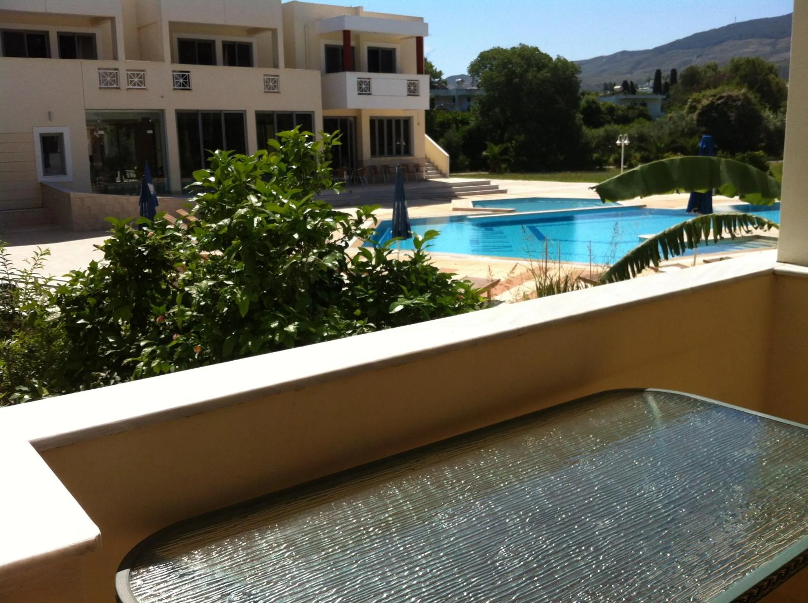 Pool view in Olgas Paradise Apartments
