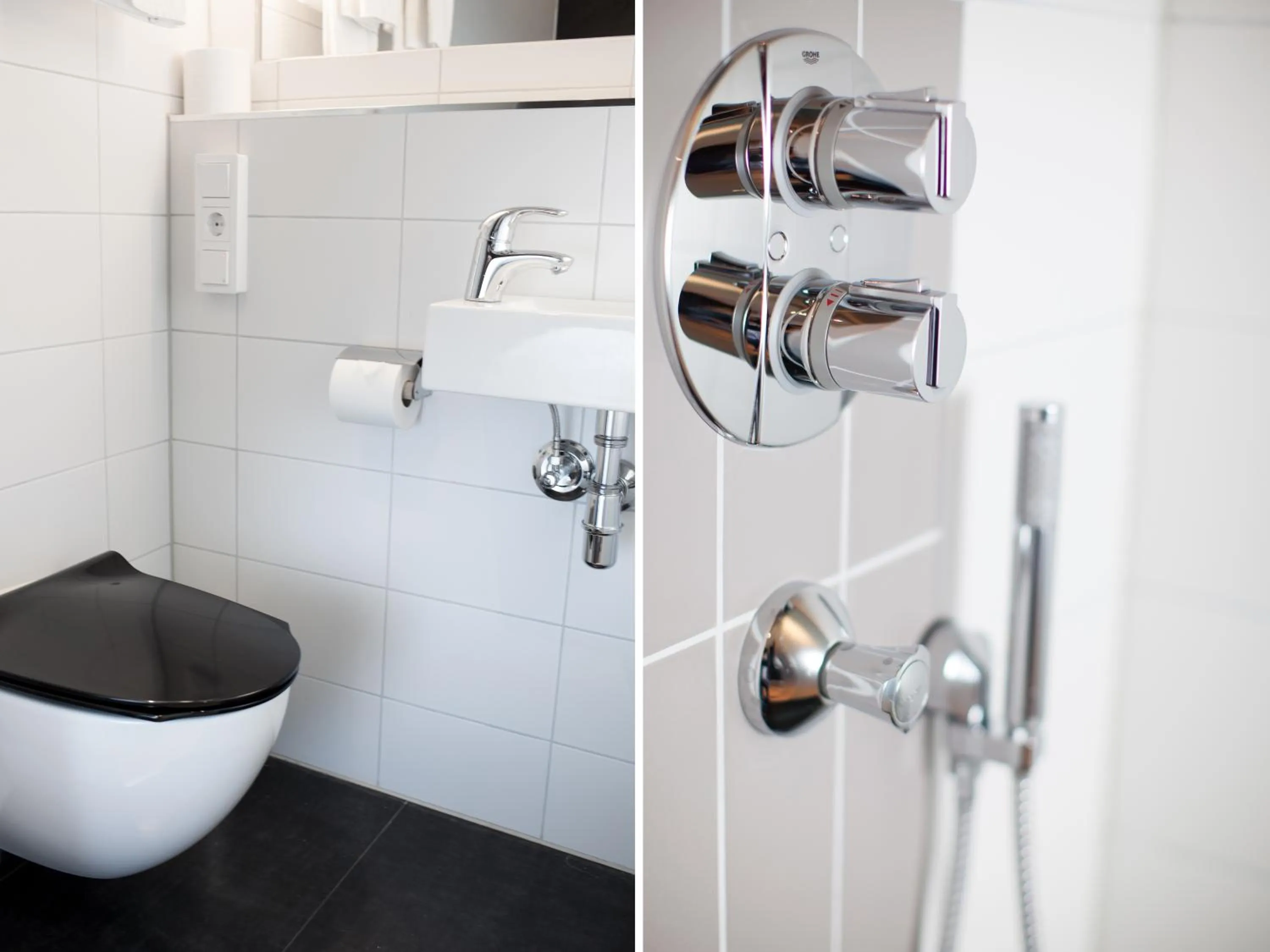 Shower in Moment Hotels