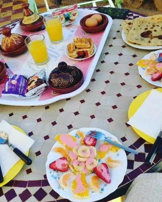 Breakfast in Auberge Camping Ocean des dunes