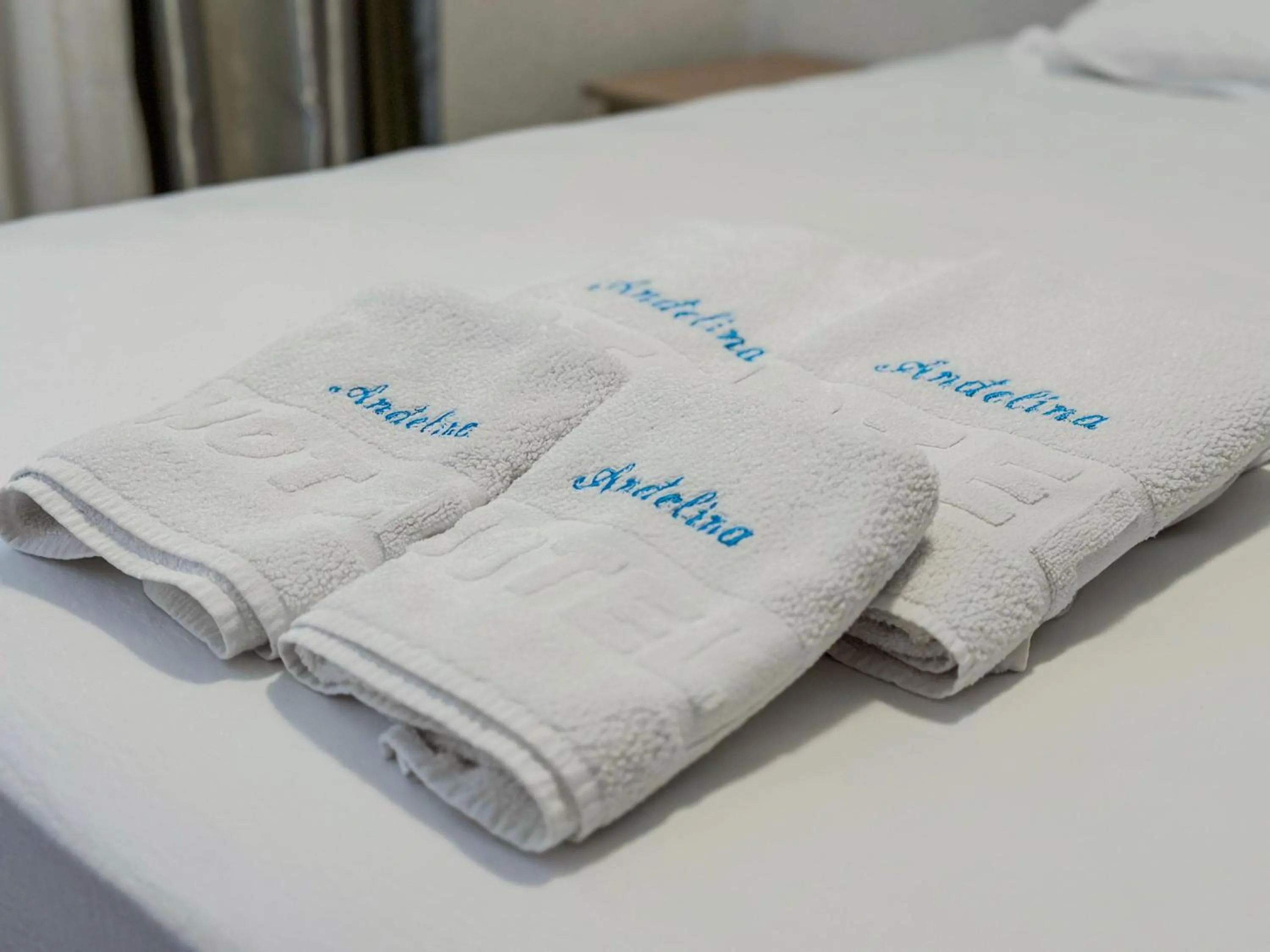 towels, Bed in Villa Andjelina