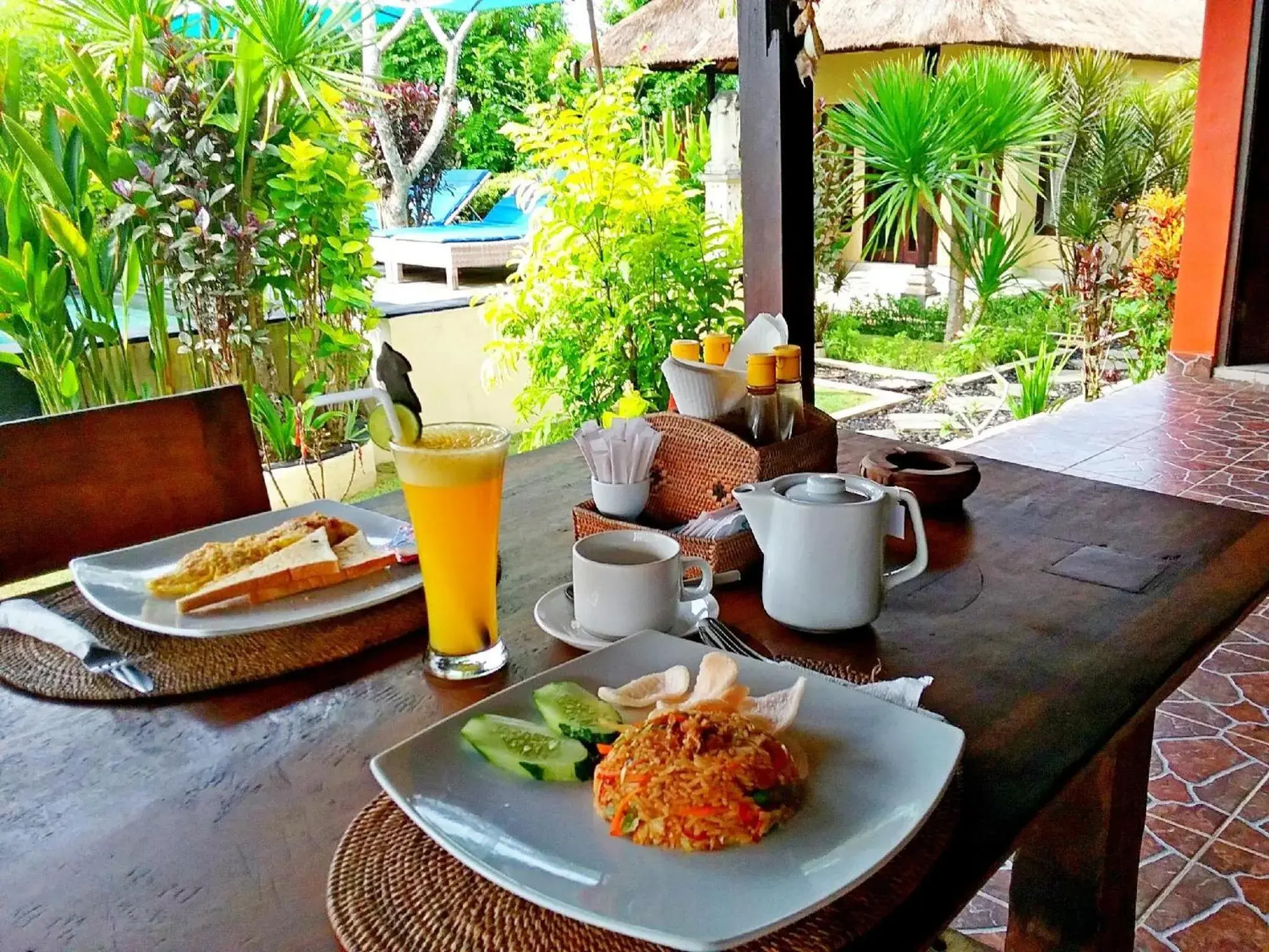 Continental breakfast in Dream Beach Kubu & SPA by ABM Continental breakfast in Dream Beach Kubu & SPA by ABM
