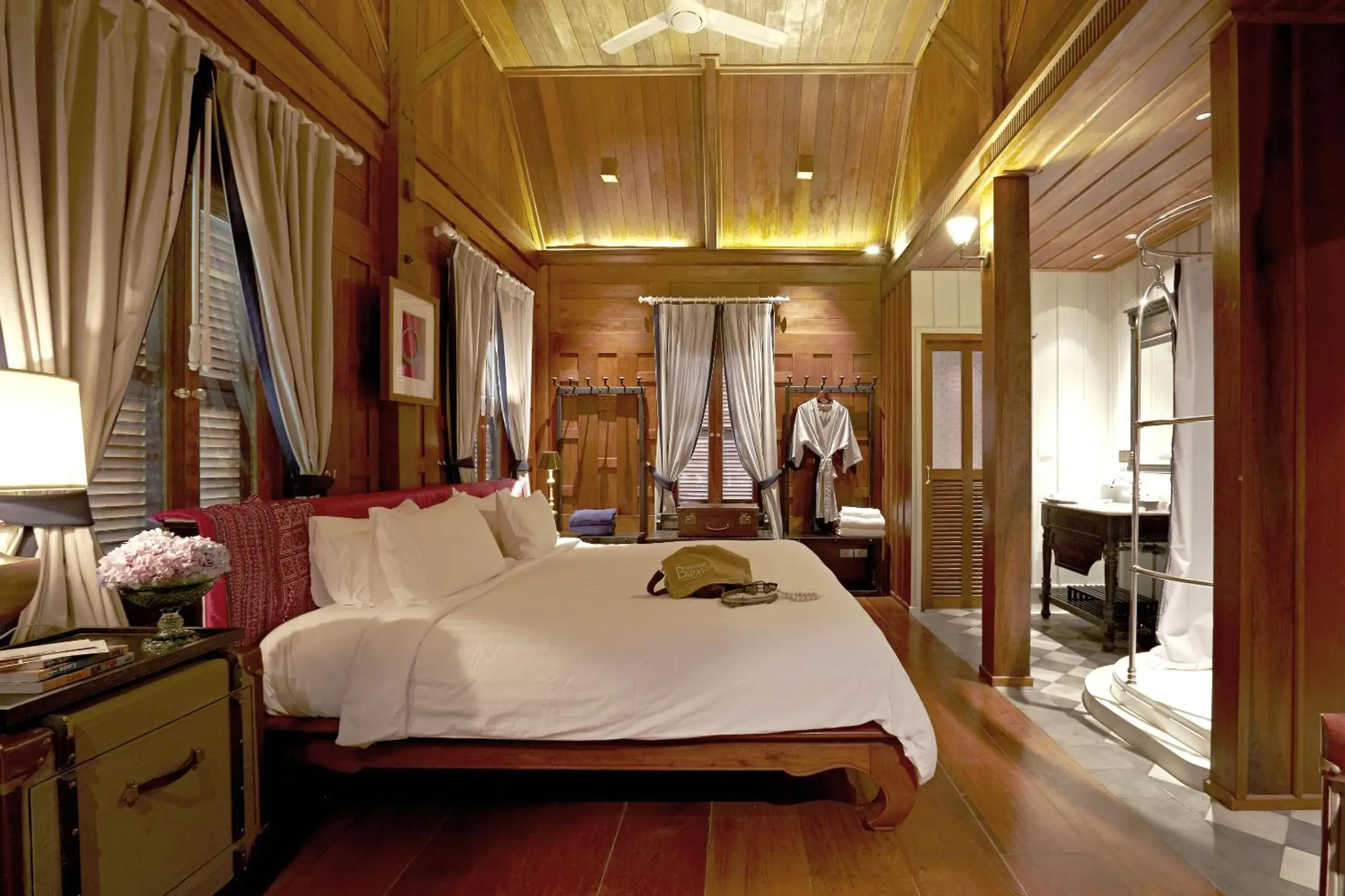 Bed in Burasari Heritage Luang Prabang Bed in Burasari Heritage Luang Prabang