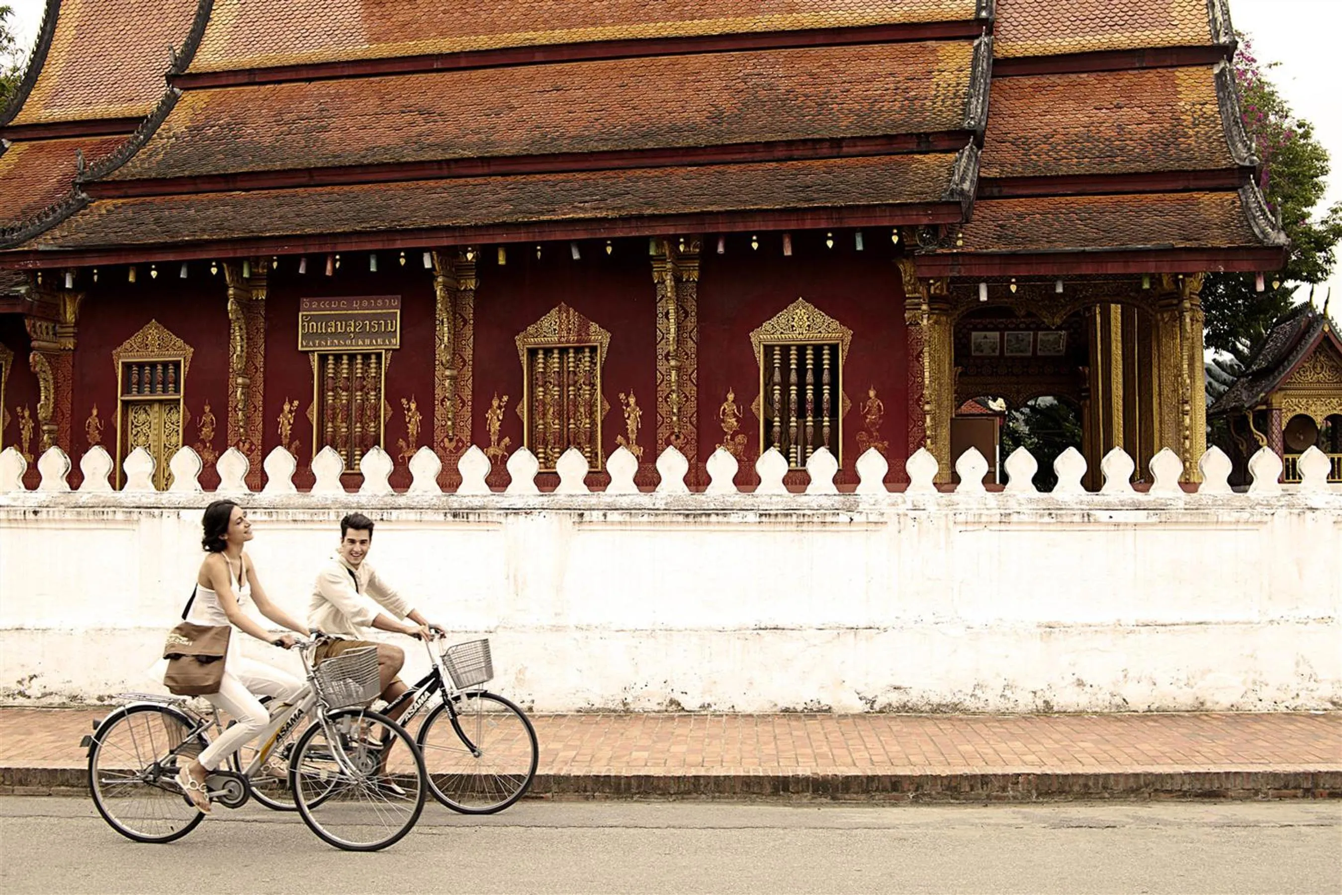 Cycling in Burasari Heritage Luang Prabang
