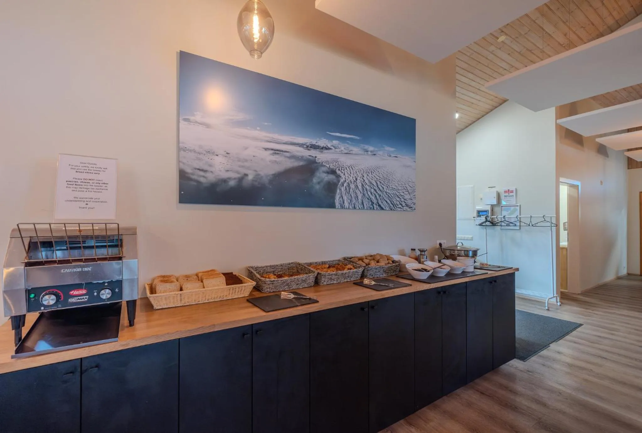 Buffet breakfast in Adventure Hotel Geirland