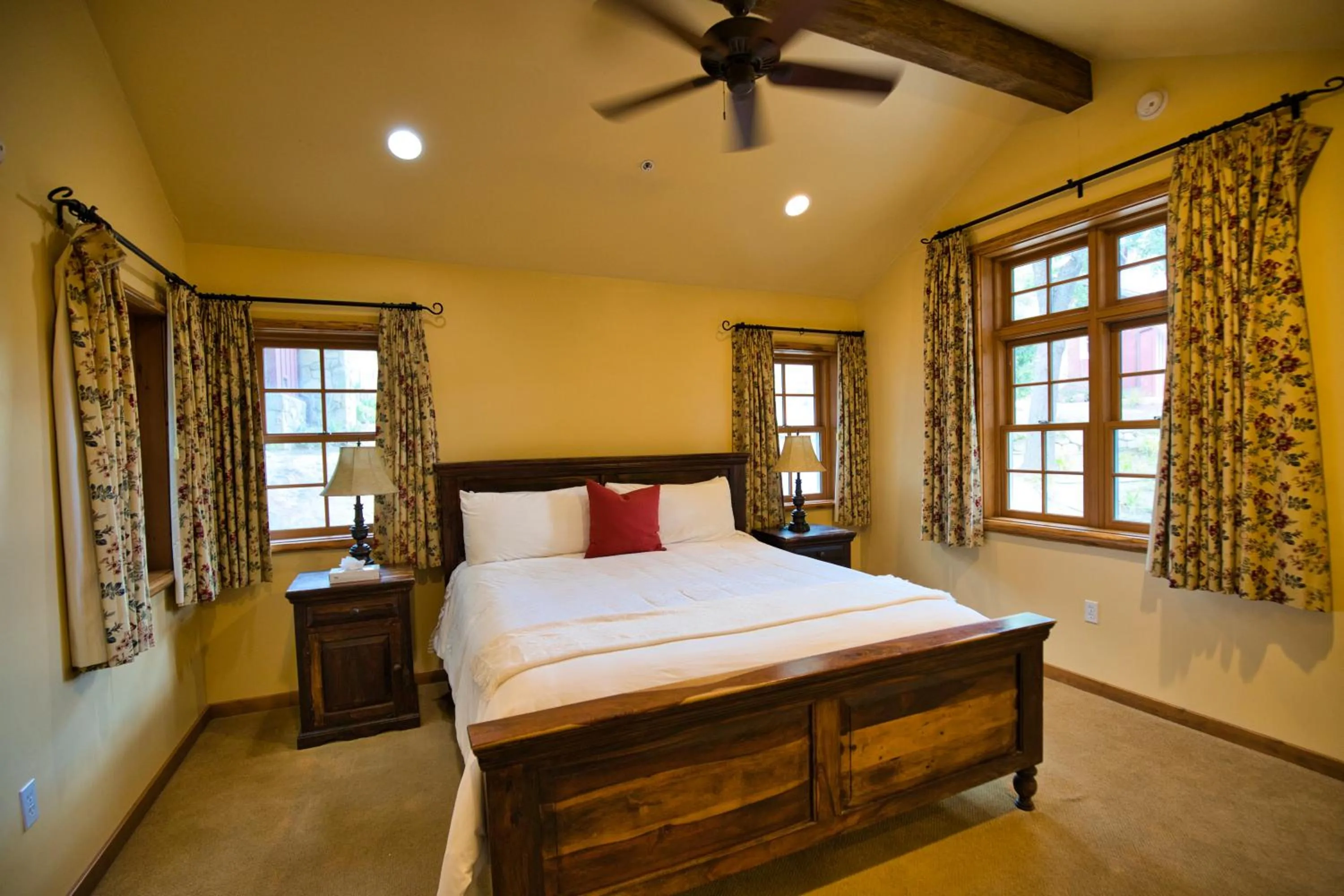 Bed in Circle Bar B Guest Ranch