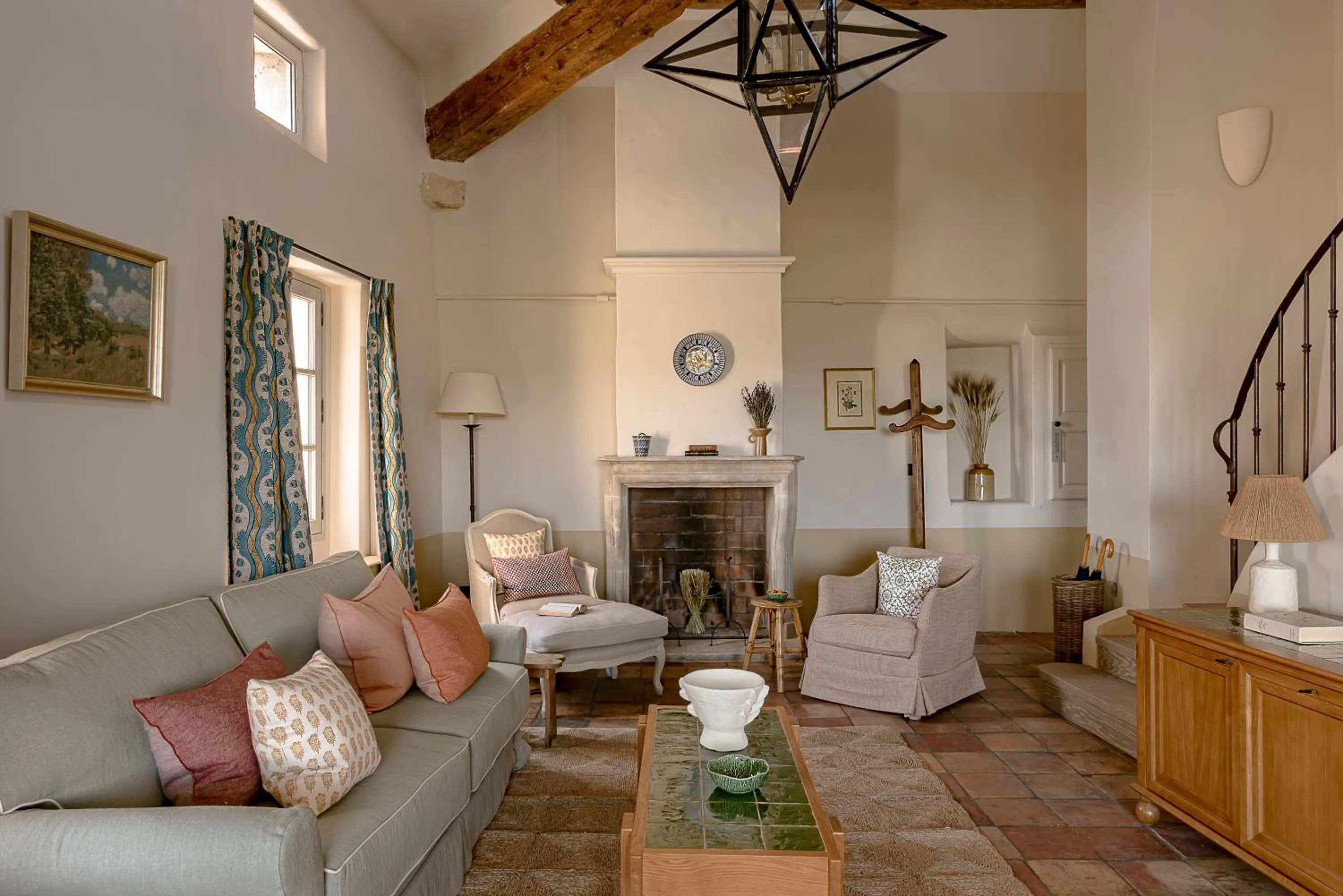 Seating area in Hotel Crillon le Brave