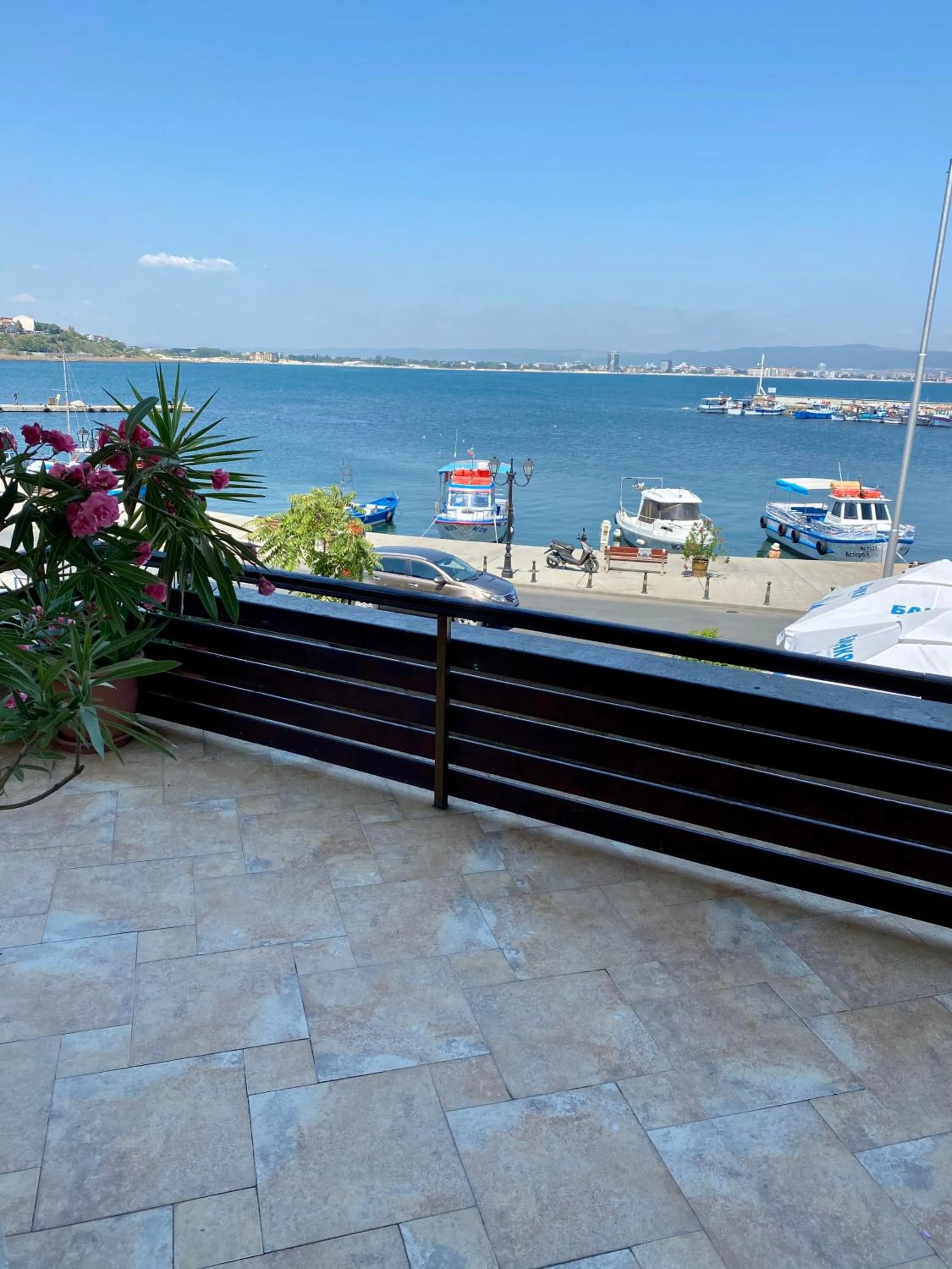 Balcony/Terrace in Family Hotel Saint Nikola and Free parking