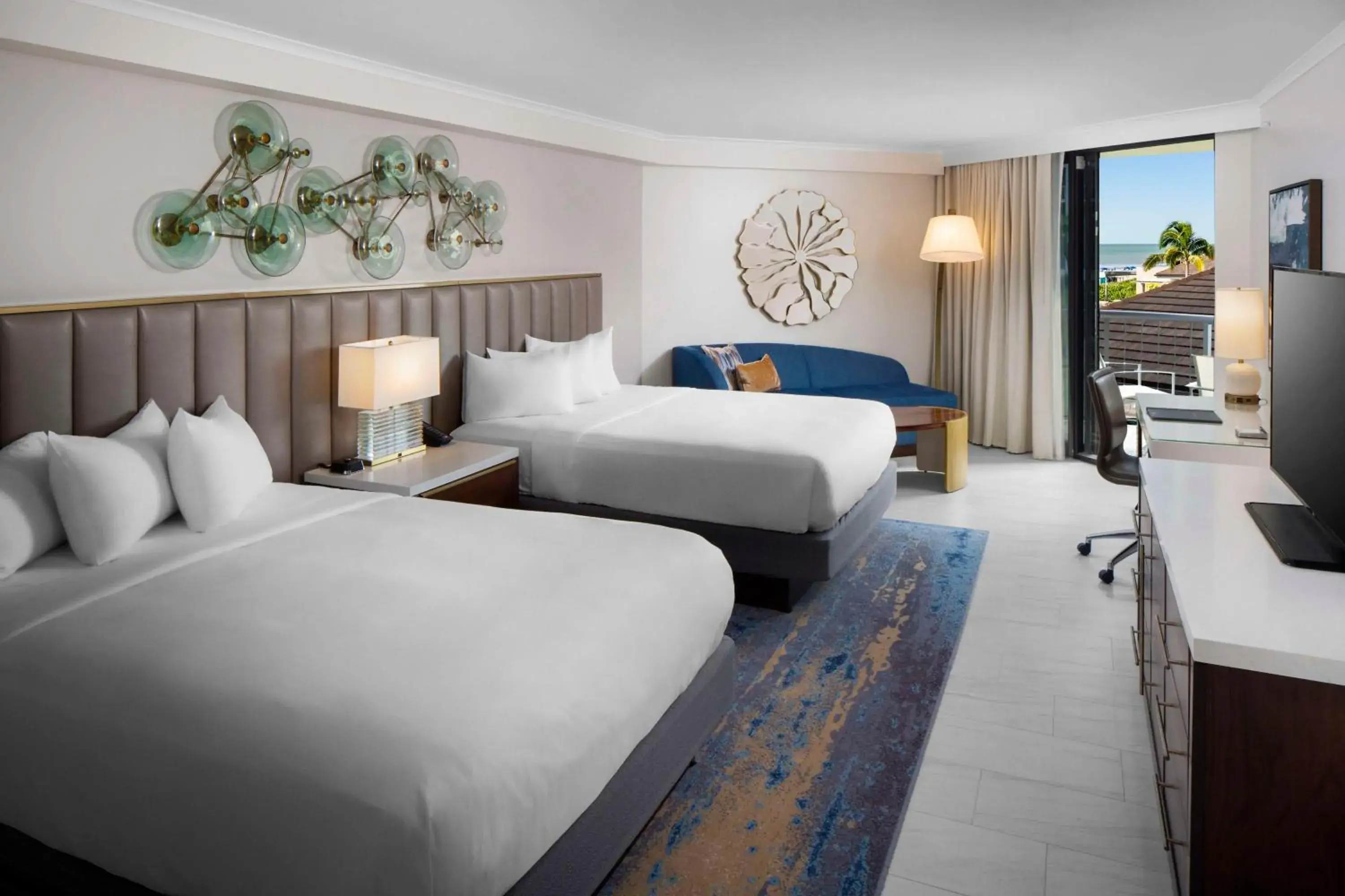 2 Queen Bed Partial Ocean View in Hilton Marco Island Beach Resort and Spa 2 Queen Bed Partial Ocean View in Hilton Marco Island Beach Resort and Spa