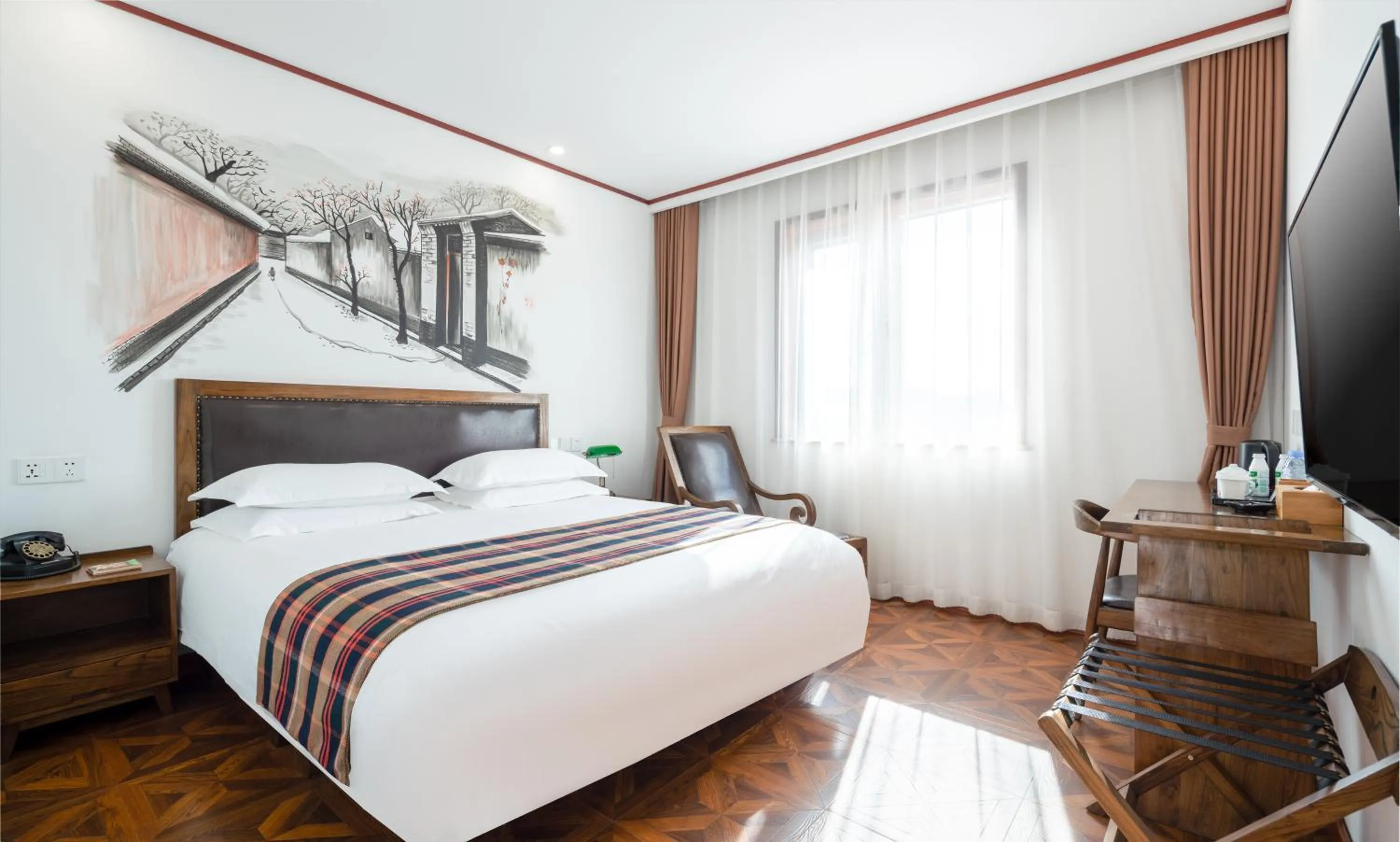 Bed in Nostalgia Hotel（Beijing Tiananmen Square）