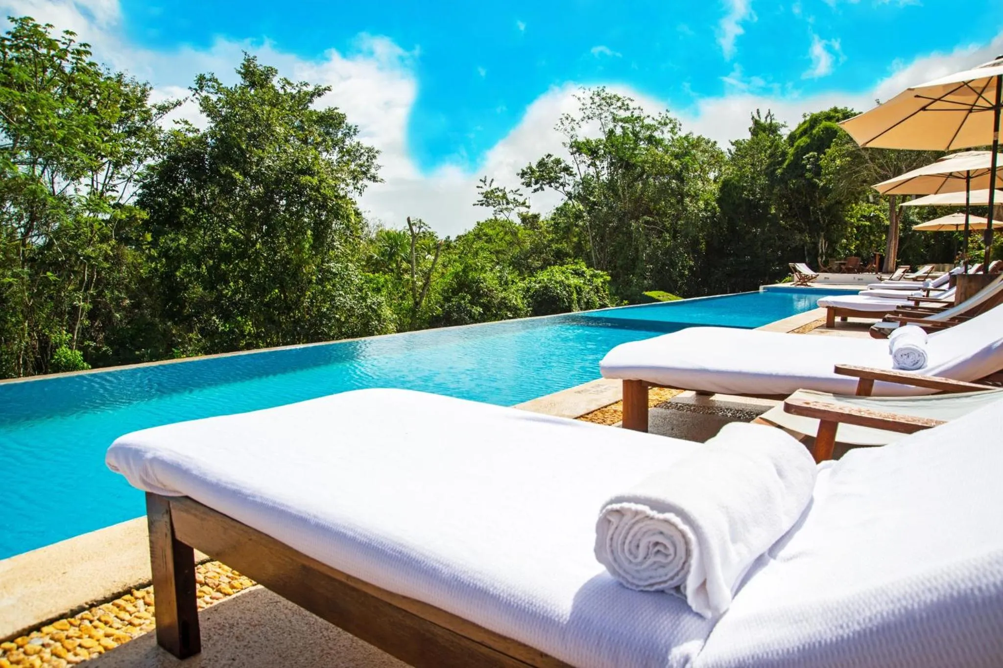 Swimming pool in The Explorean Selva Maya Kohunlich