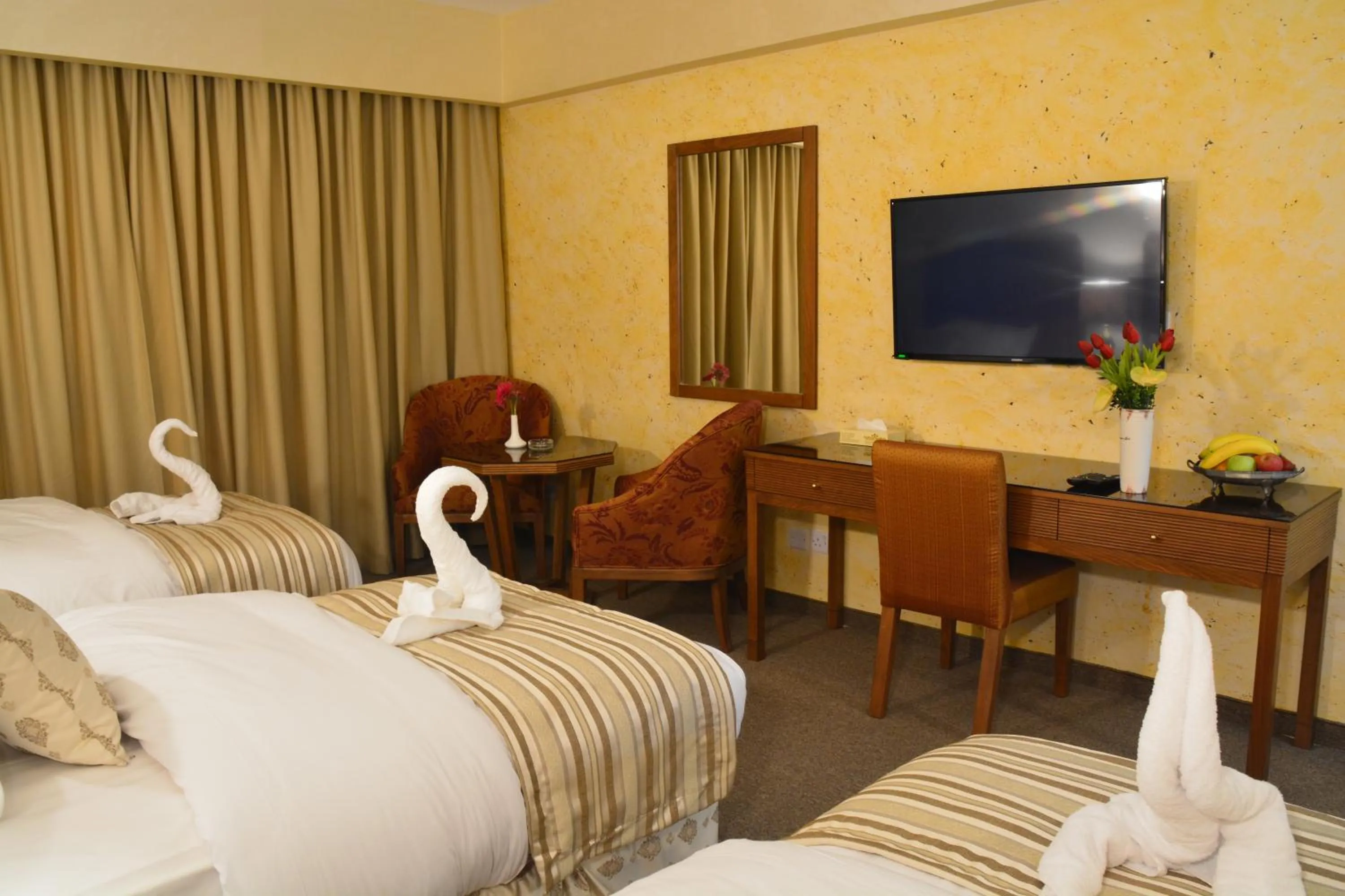 Bed in Saray Hotel Amman