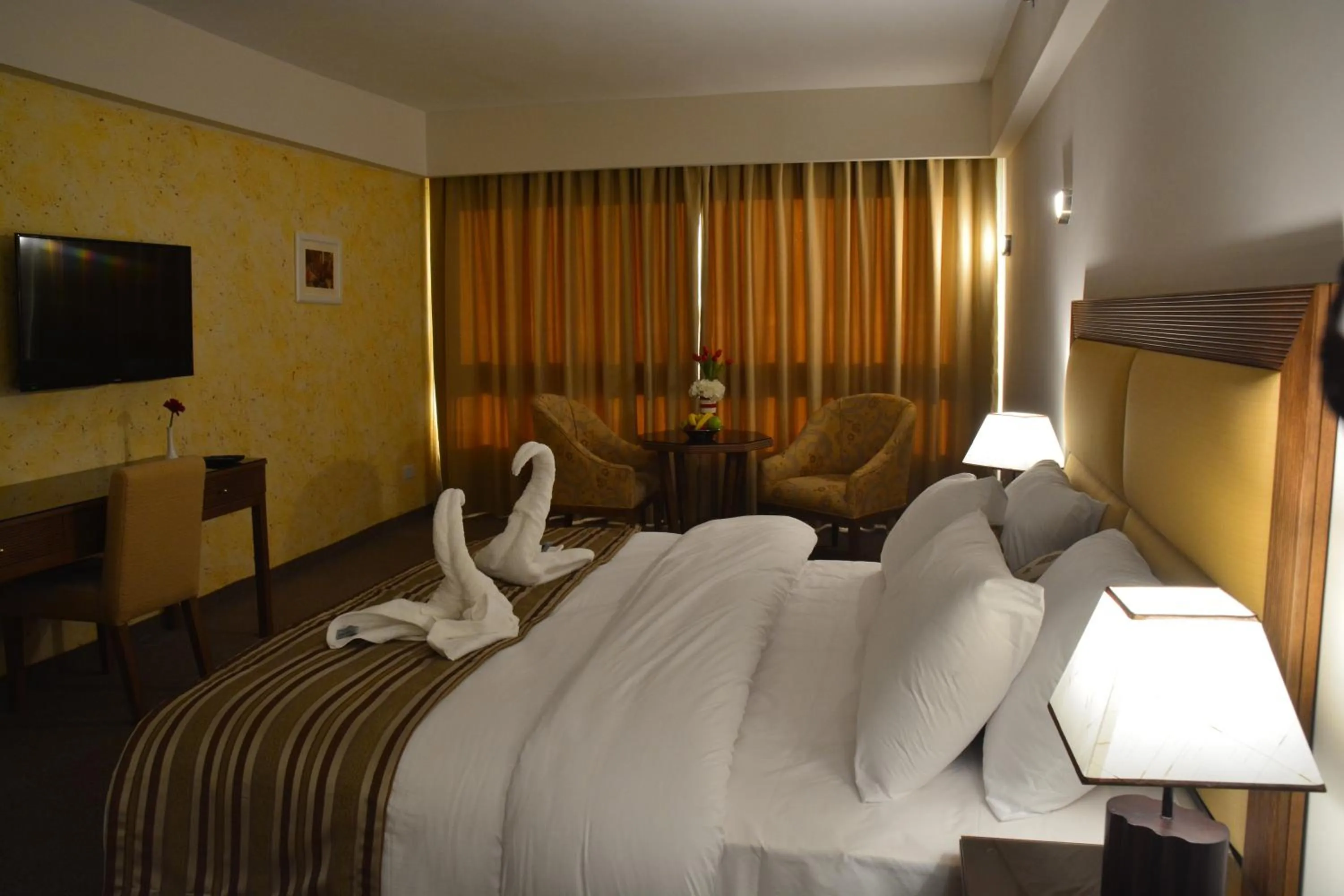 Bed in Saray Hotel Amman