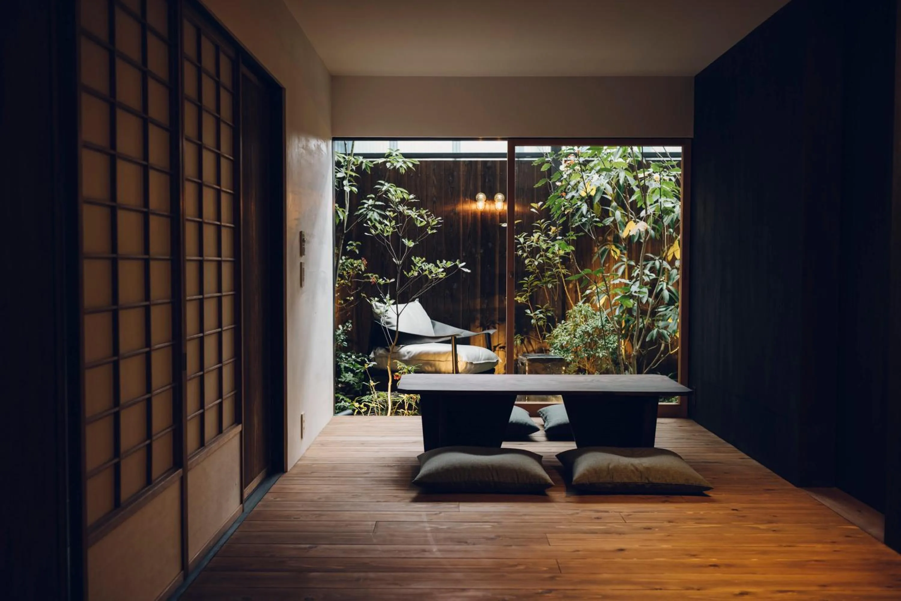 Garden view in Ieno House Kyoto
