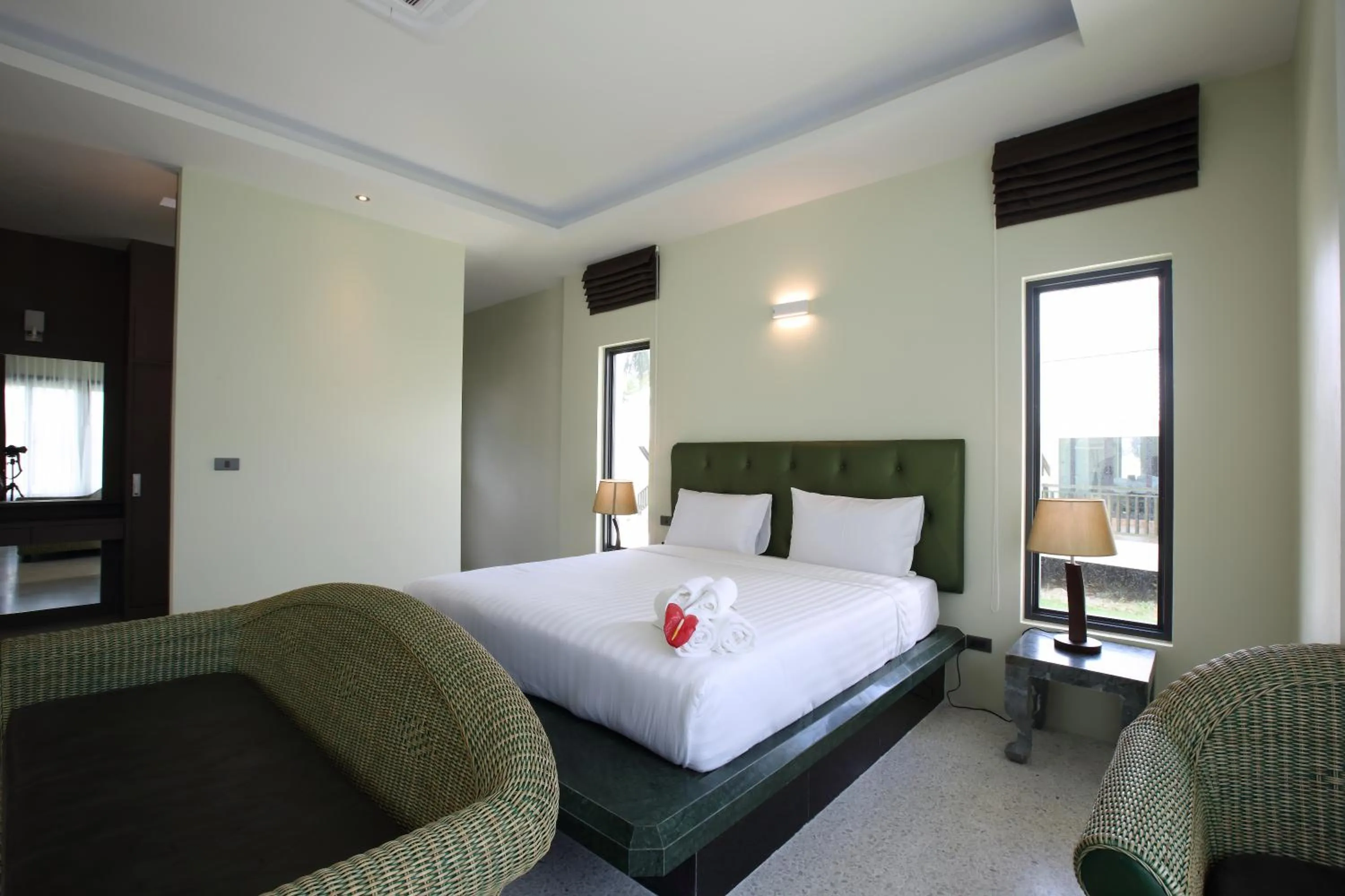 Bedroom, Bed in Wis Beach Khanom