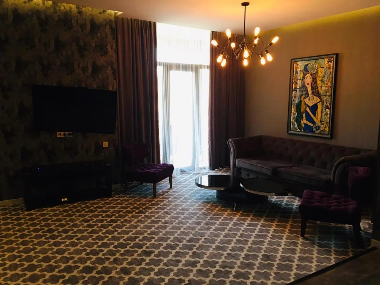 Seating area in Gallery Art Hotel