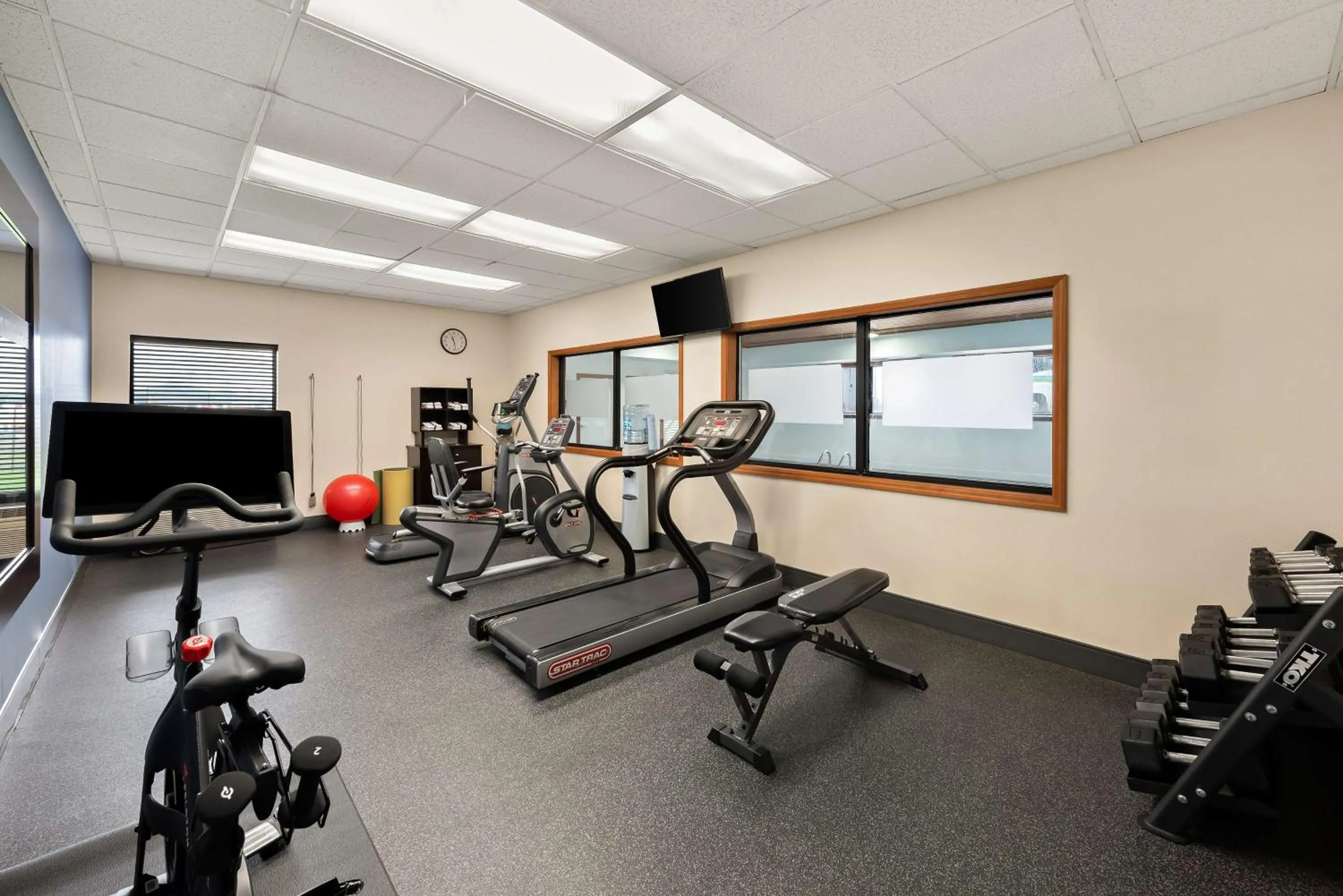 Fitness centre/facilities in Hampton Inn Lancaster