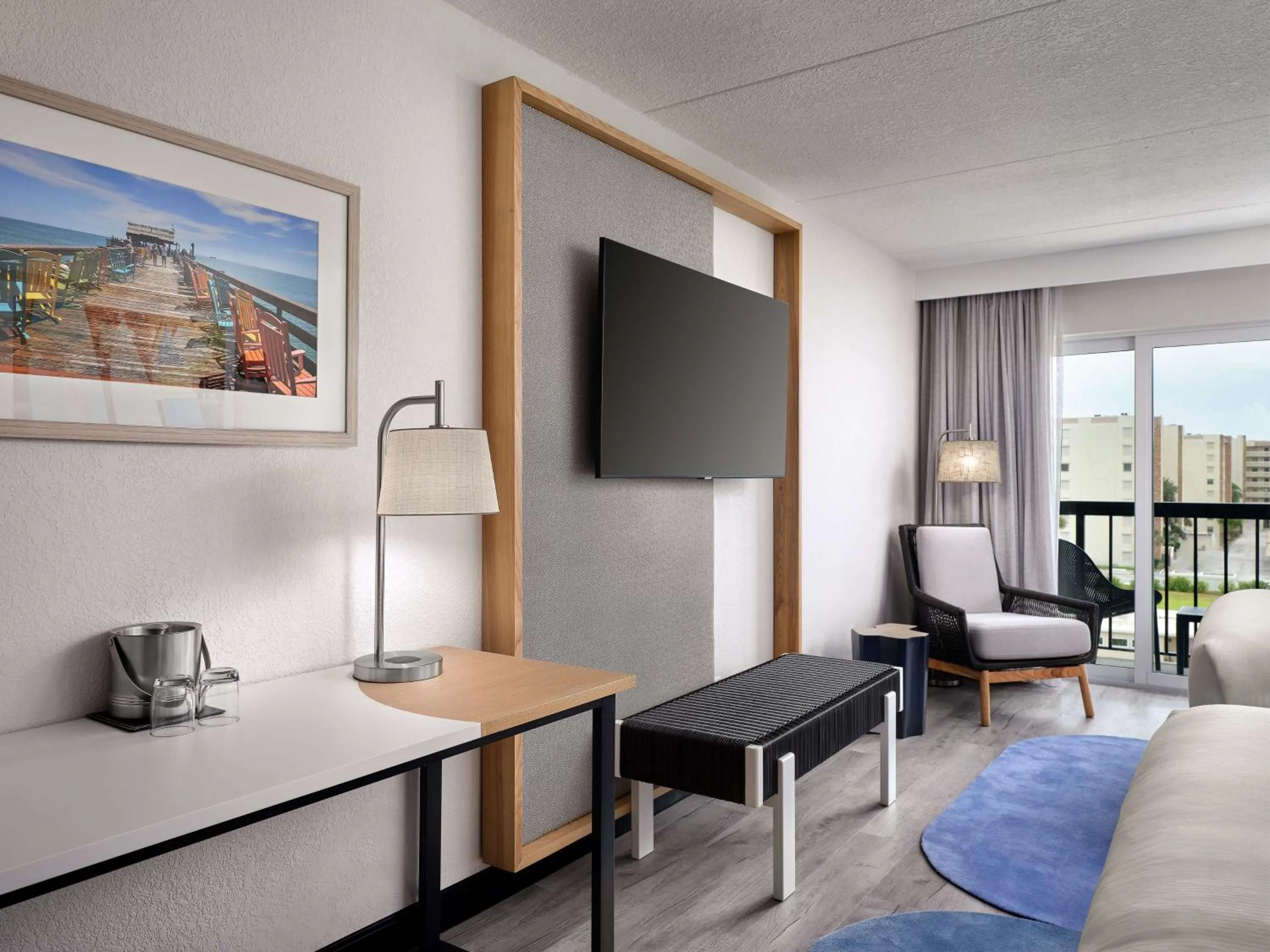 Bedroom in Hilton Garden Inn Cocoa Beach-Oceanfront, FL