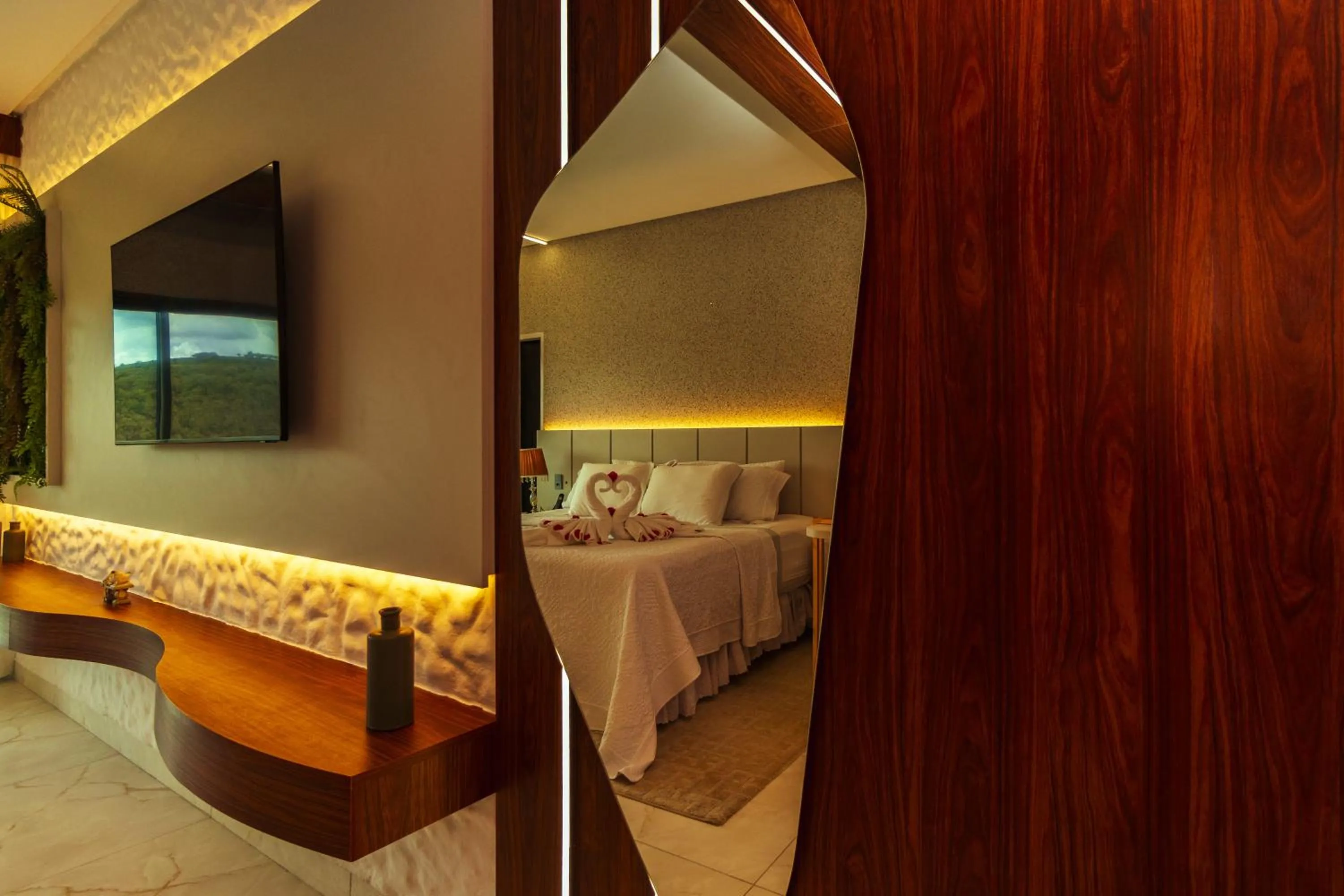 Bed in Pedra do Sino Hotel