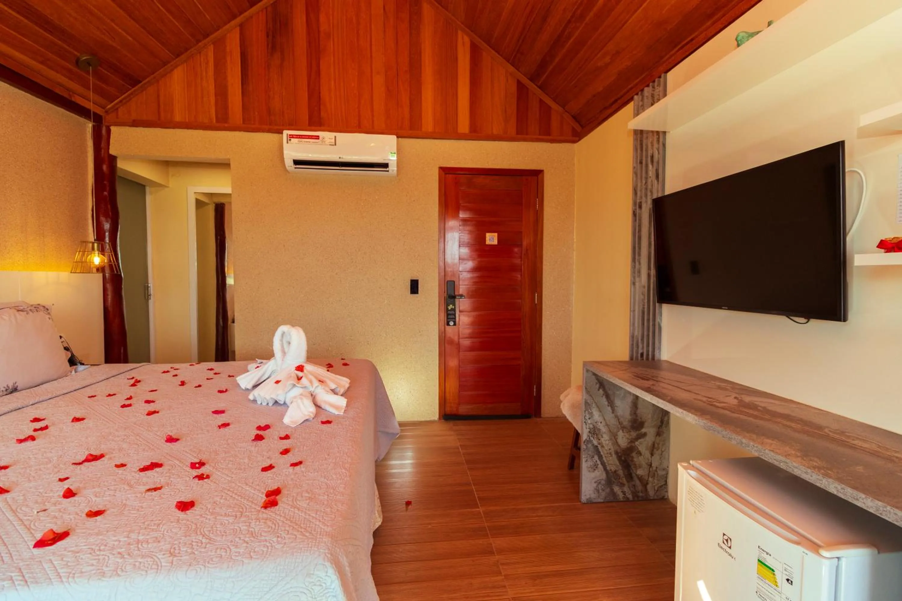 Bed in Pedra do Sino Hotel