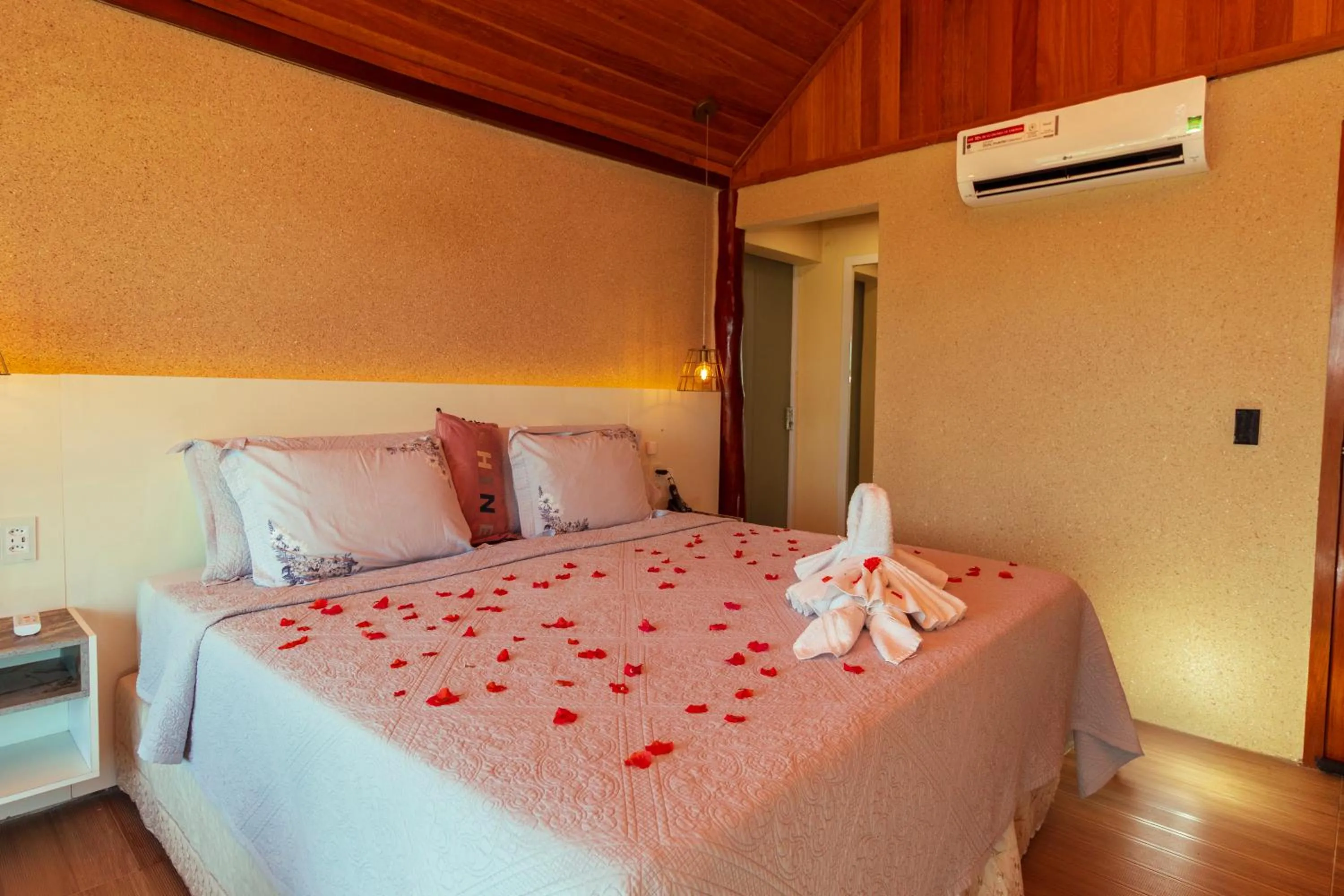 Bed in Pedra do Sino Hotel