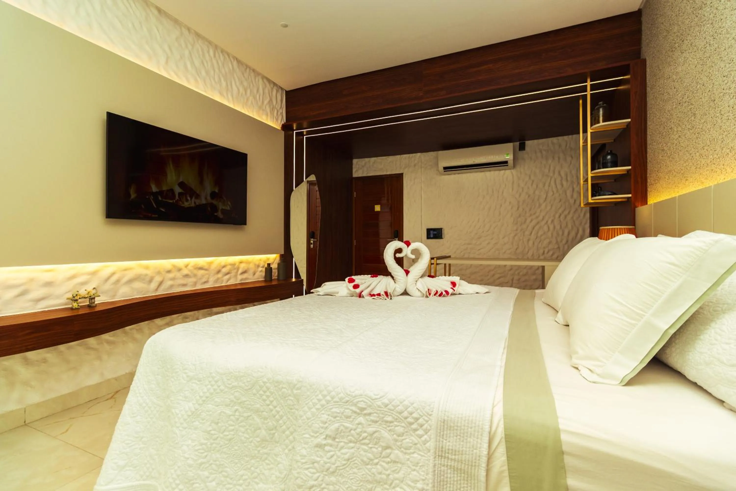 Bed in Pedra do Sino Hotel