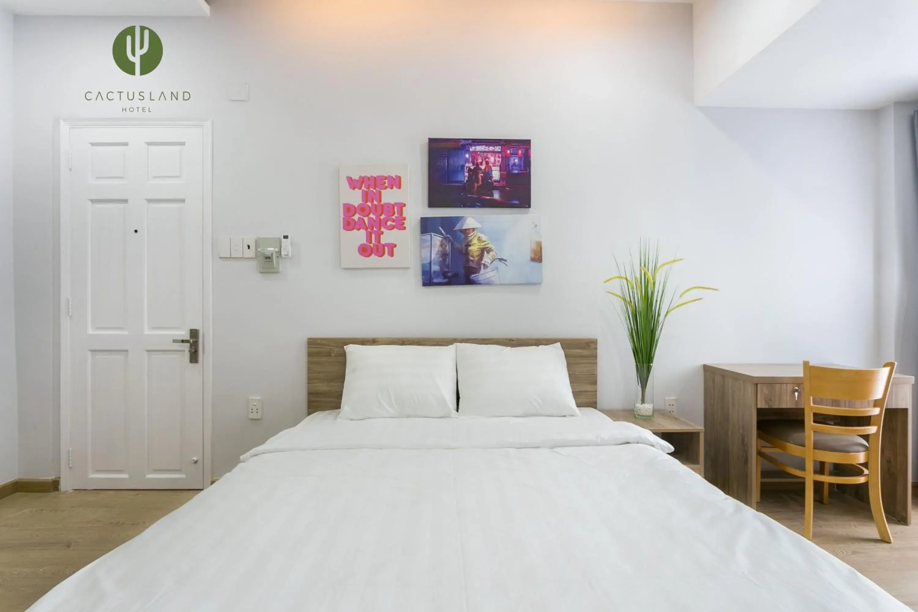 Bed in Cactusland Hotel & Apartment Bed in Cactusland Hotel & Apartment