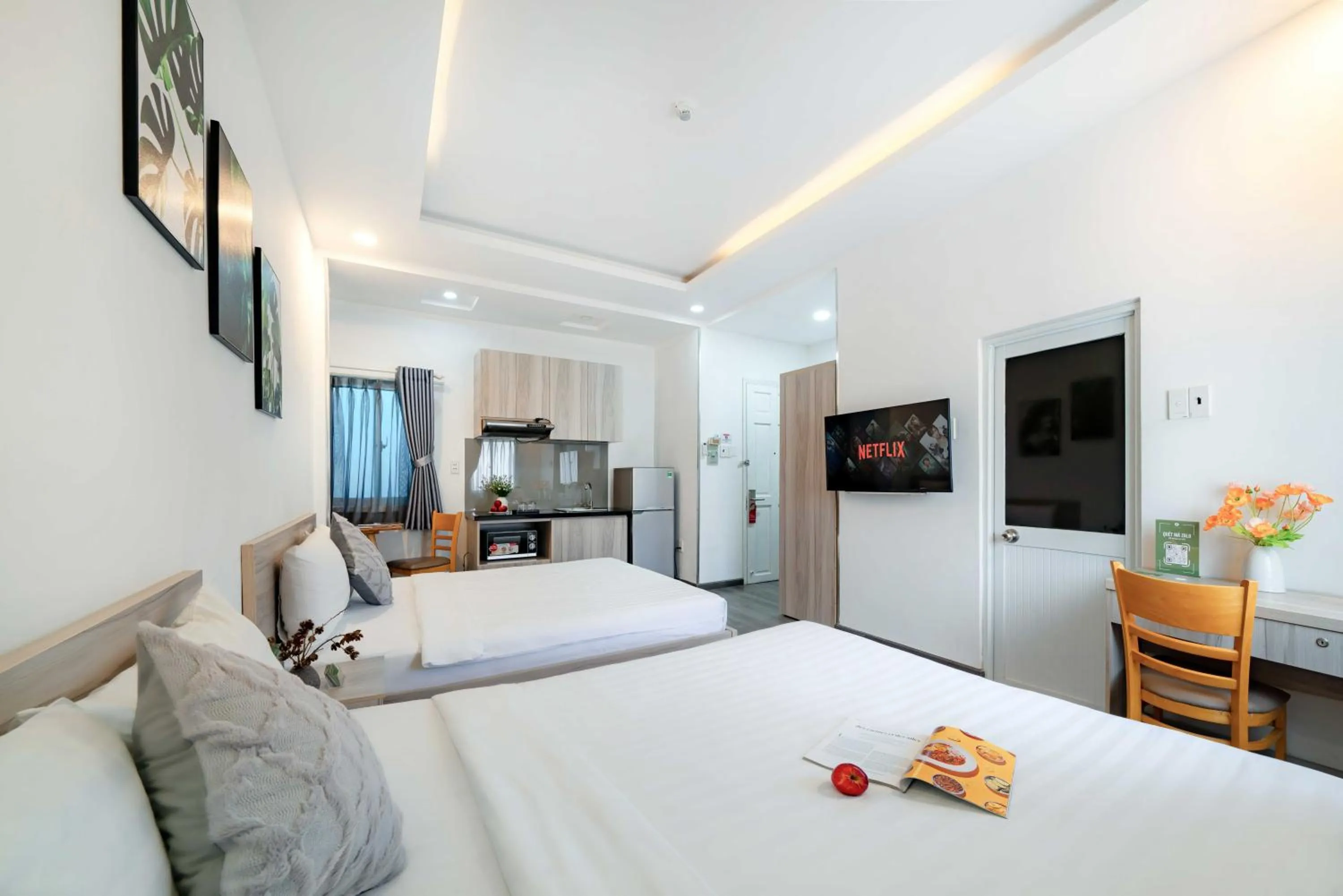 Bed in Cactusland Hotel & Apartment