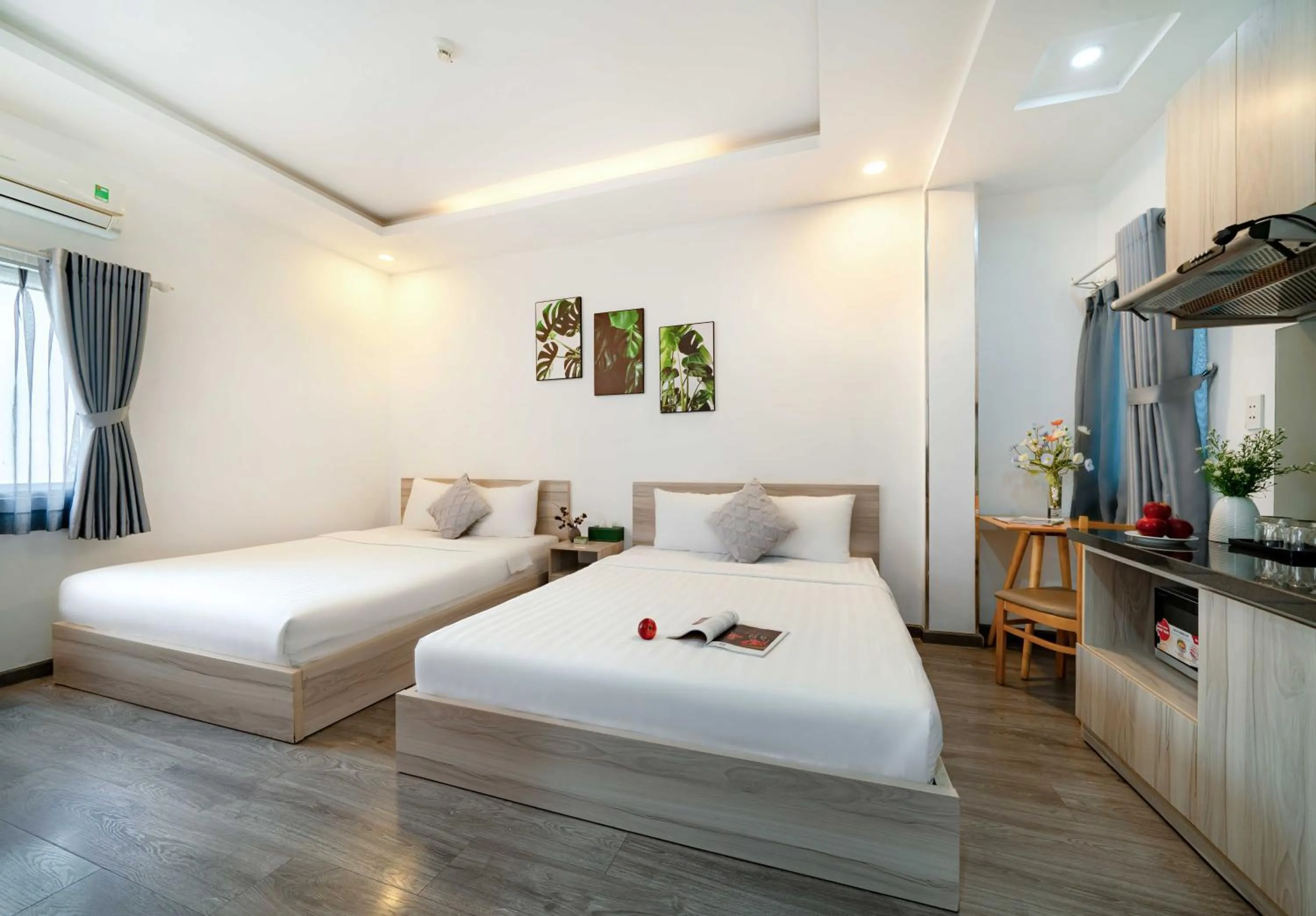 Bed in Cactusland Hotel & Apartment