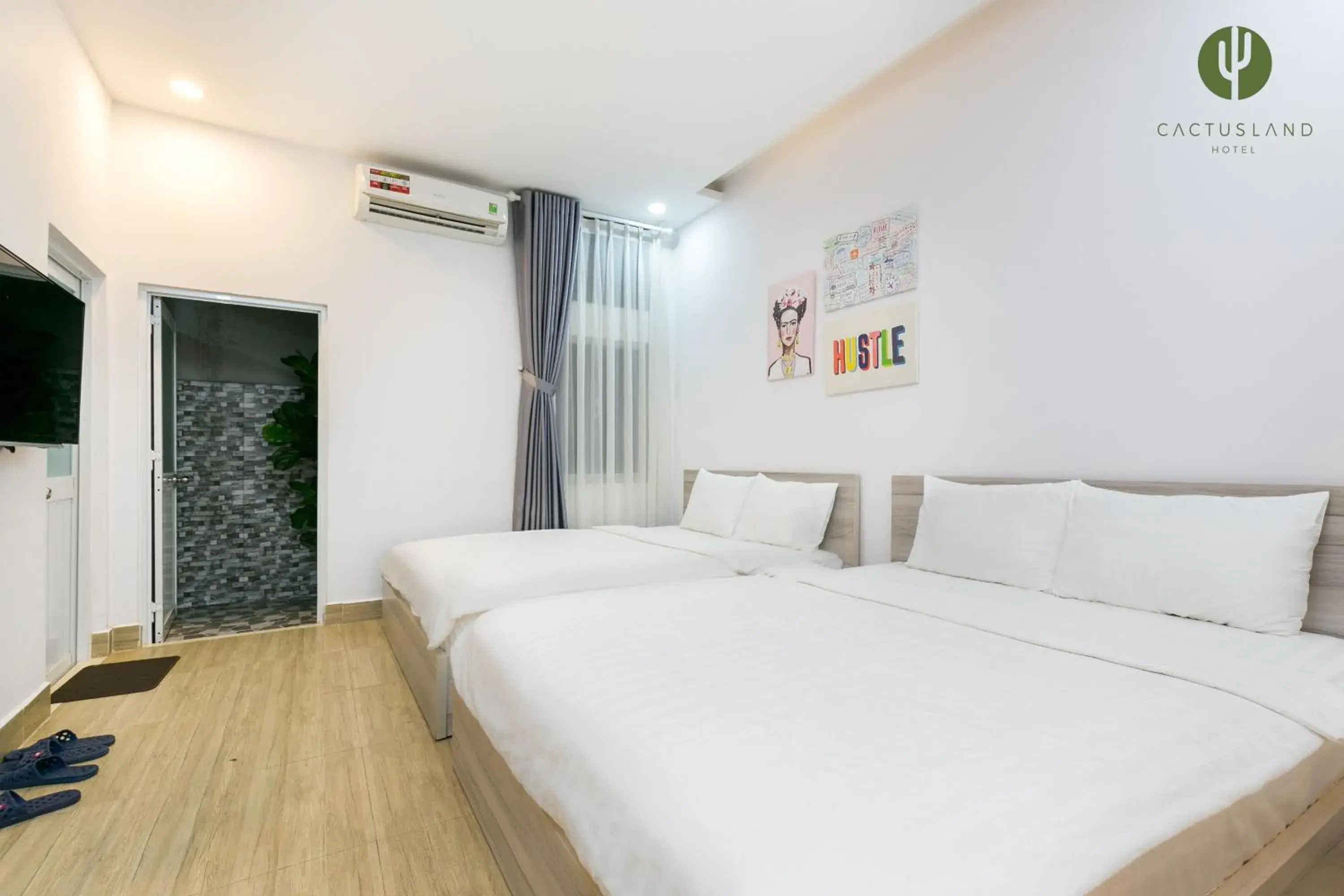 Bed in Cactusland Hotel & Apartment Bed in Cactusland Hotel & Apartment