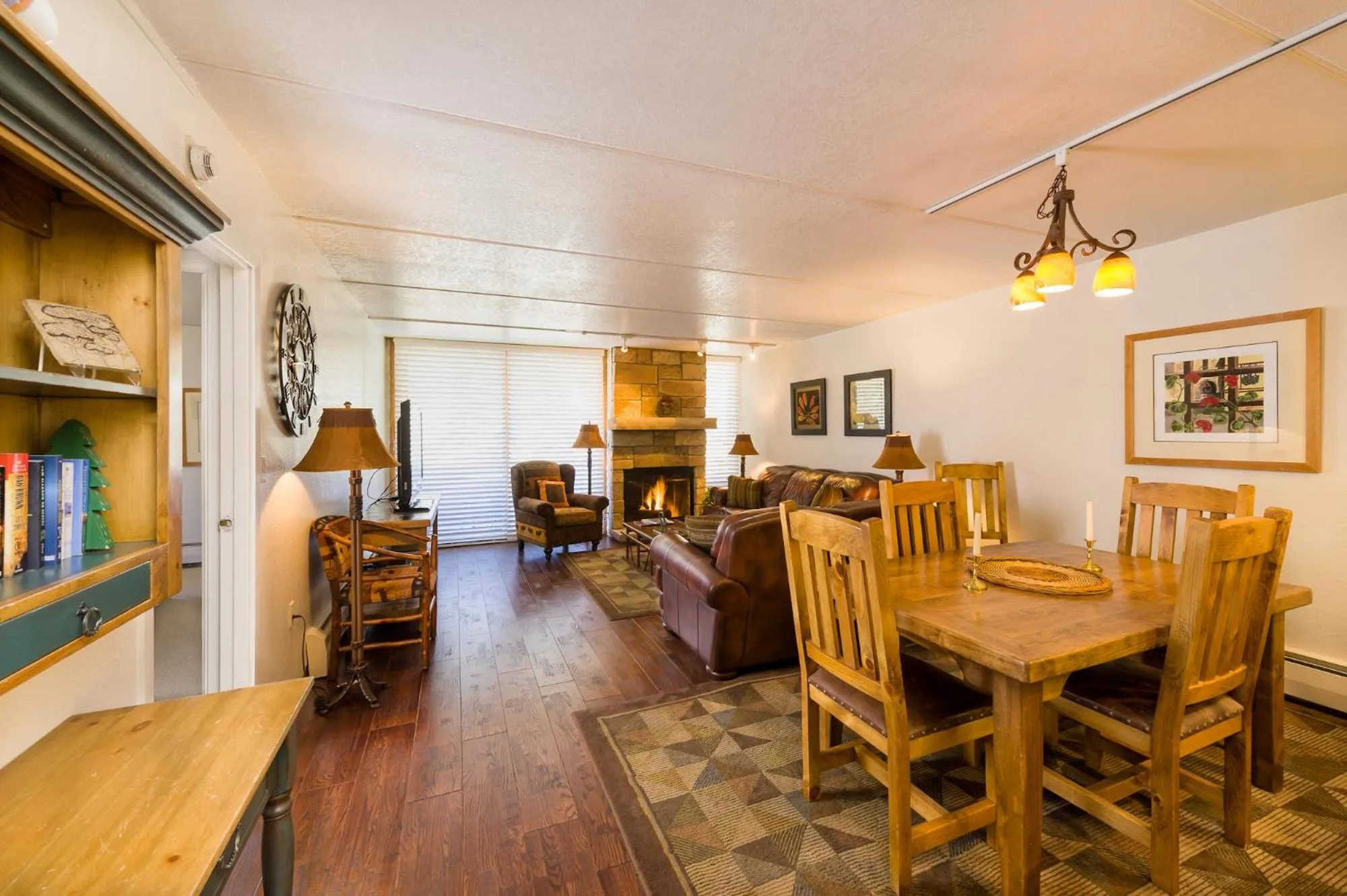 Living room in Vail's Mountain Haus at the Covered Bridge