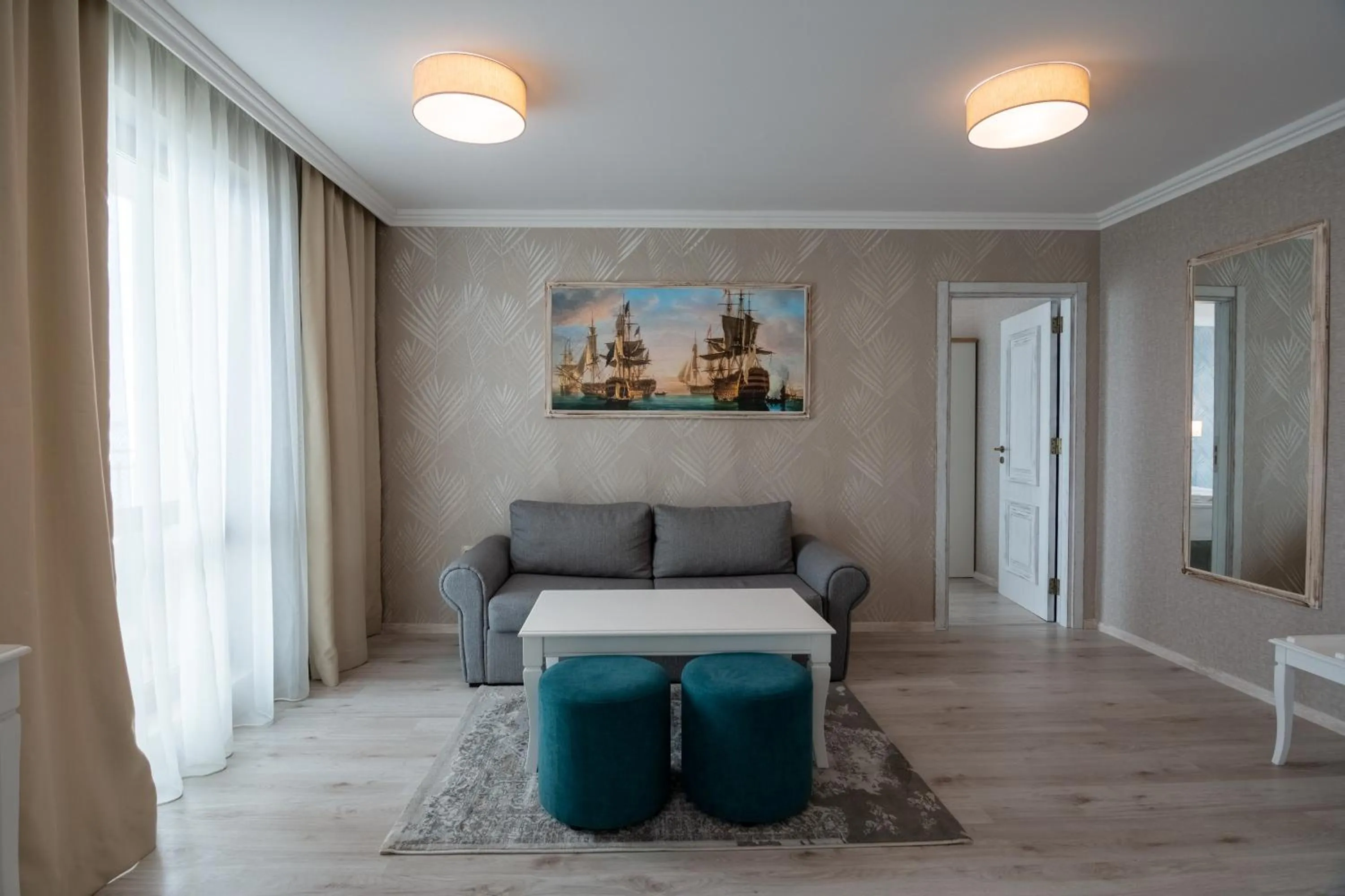 Seating area in Maria Palace Complex