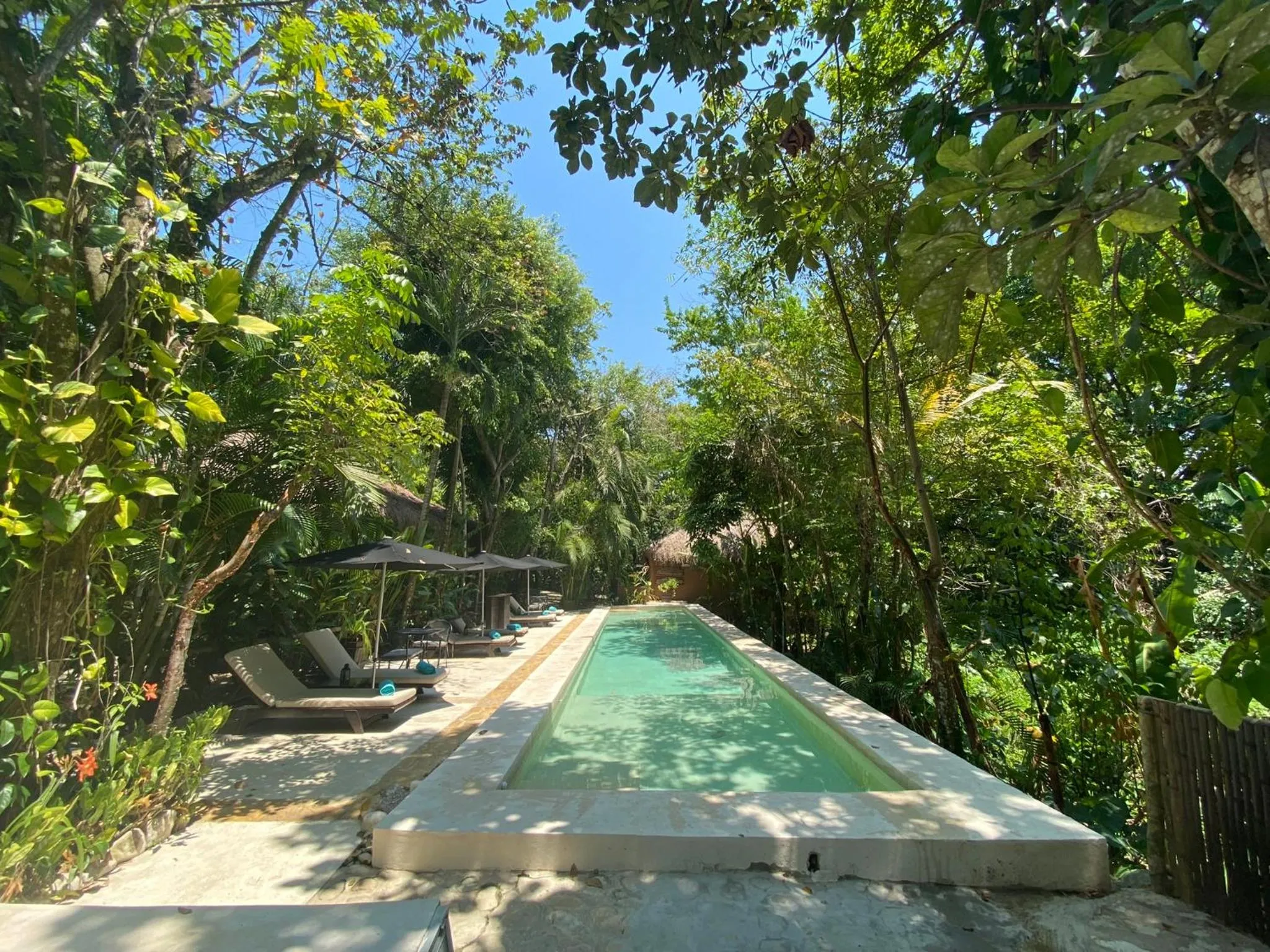 Pool view in Piedra de Agua Palenque