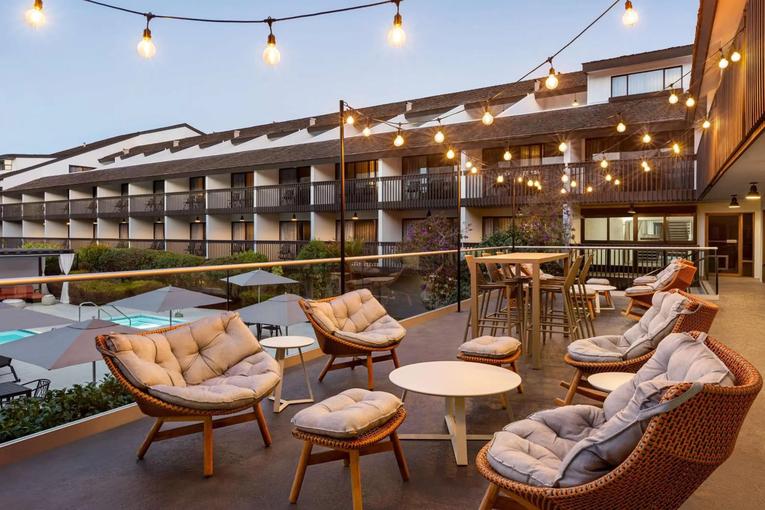 Pool view in Hilton Garden Inn Monterey Pool view in Hilton Garden Inn Monterey