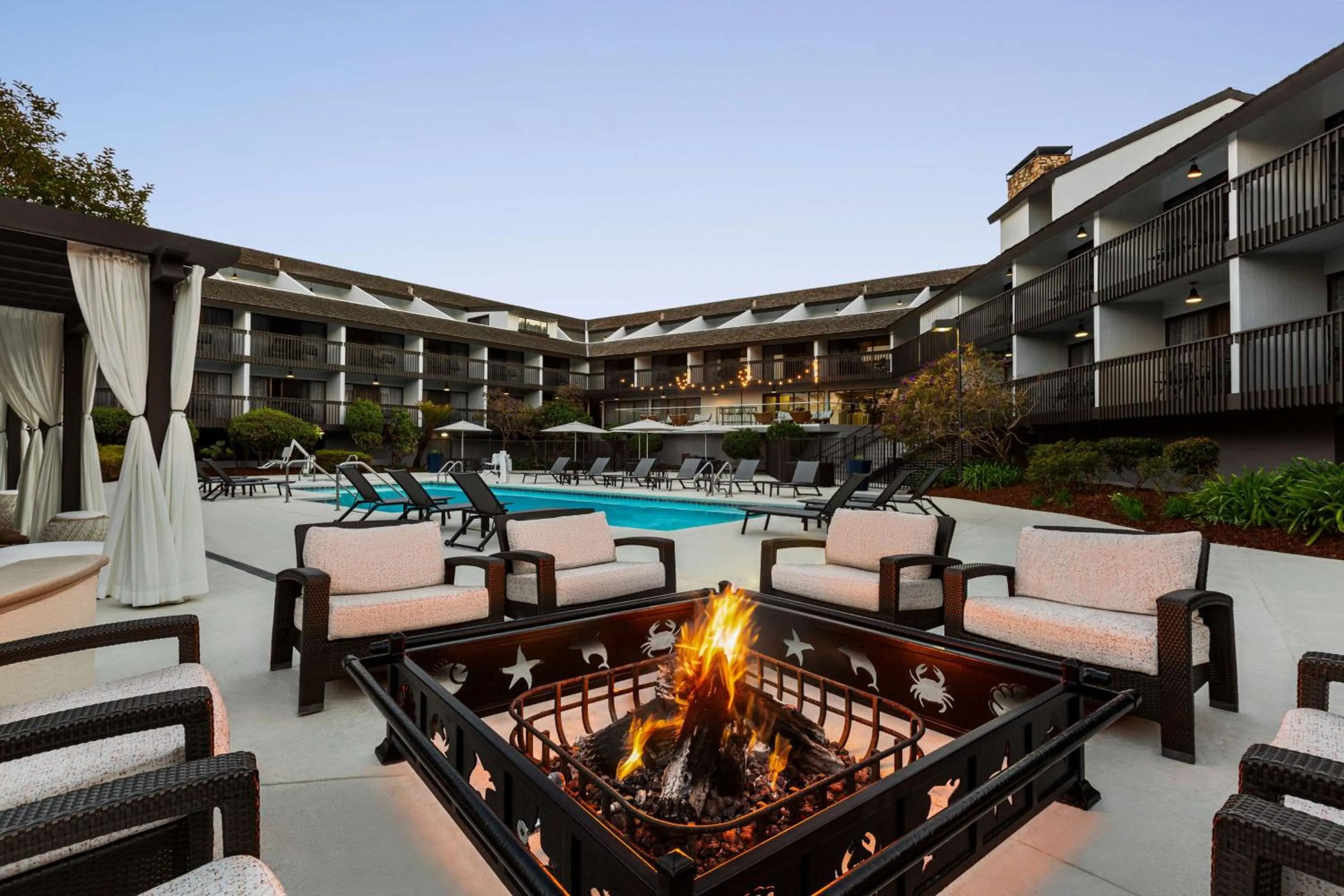 Patio in Hilton Garden Inn Monterey