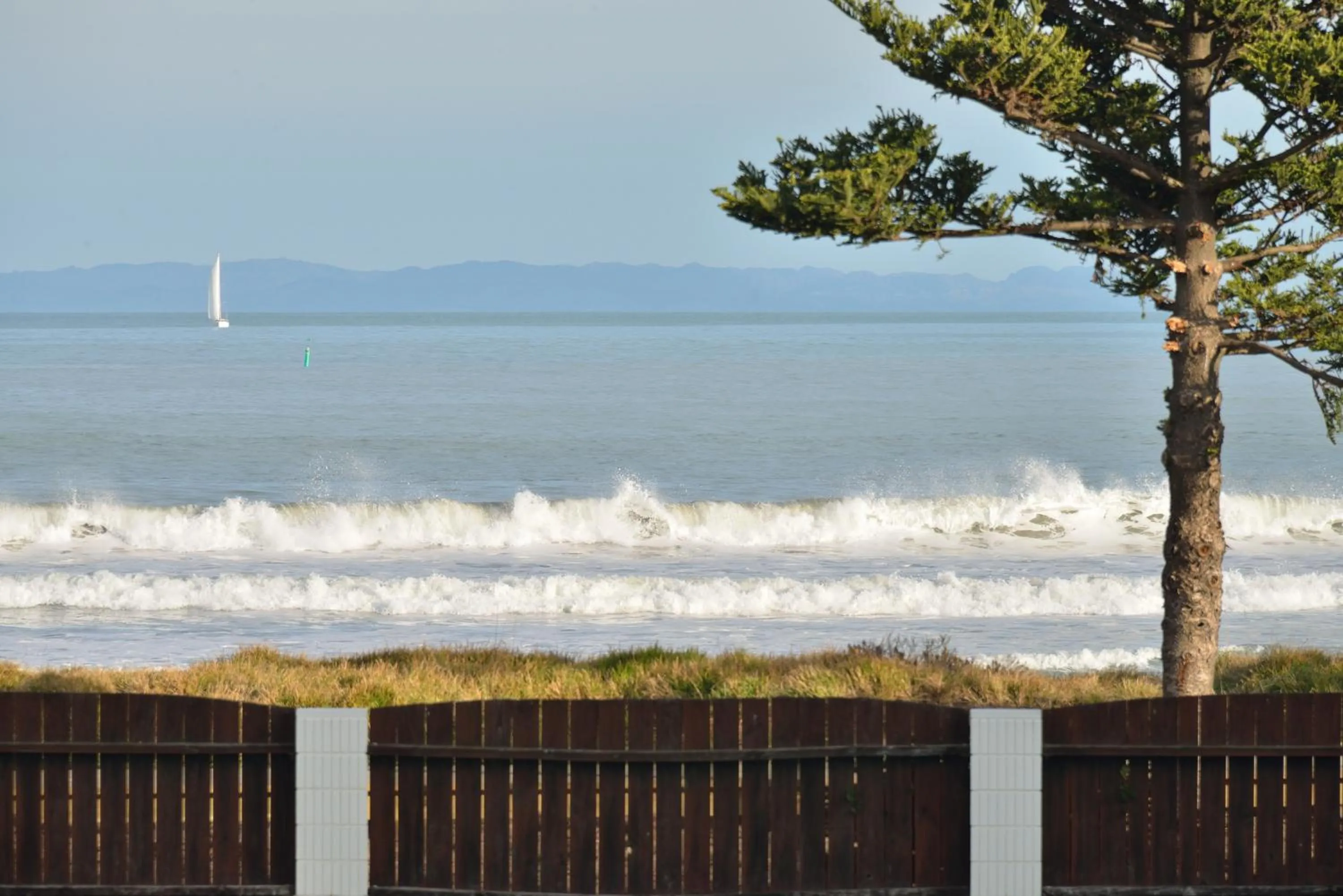 Sea view in Waikanae Beach Motel