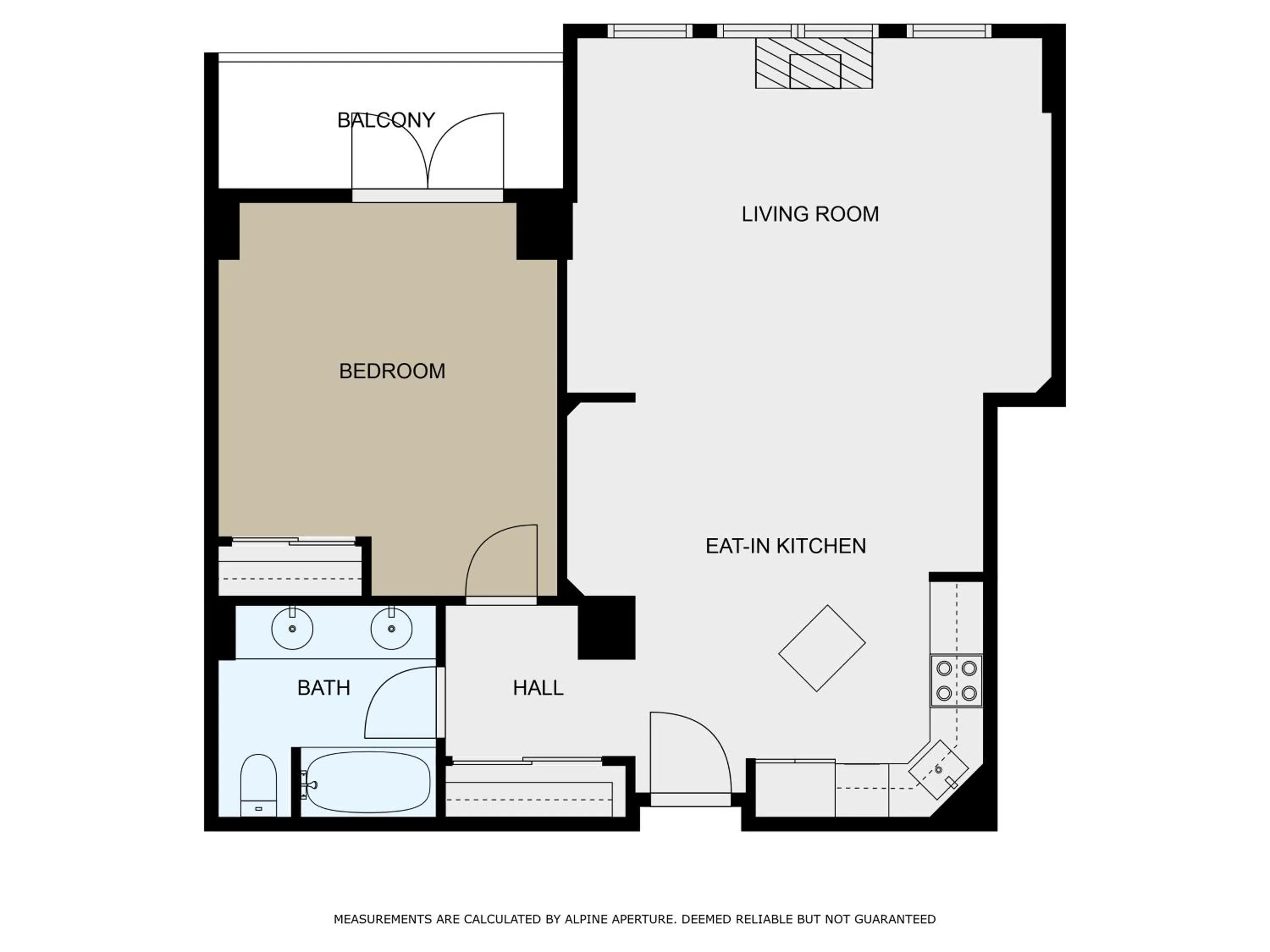 Floor plan in The Steamboat Grand