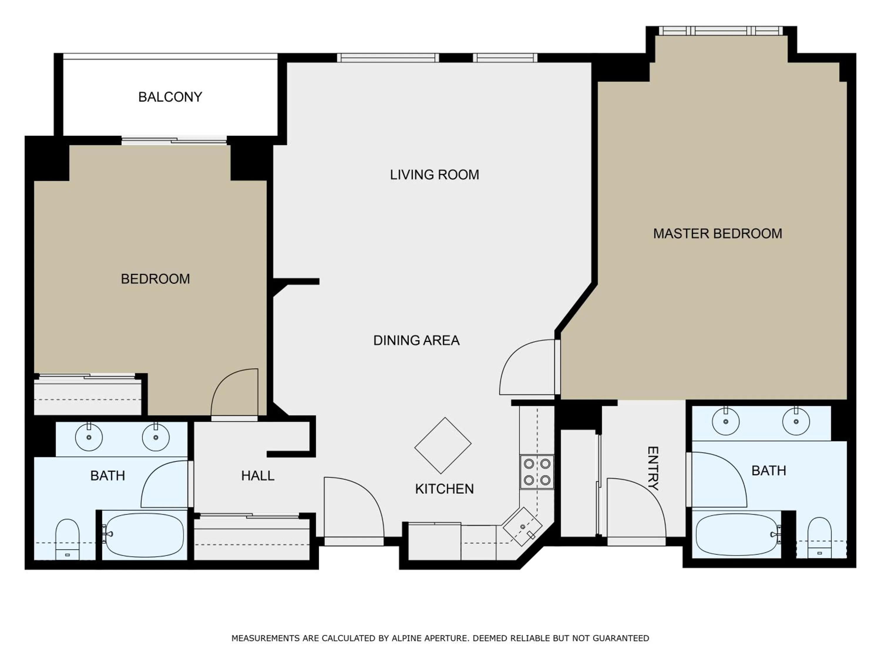 Floor plan in The Steamboat Grand