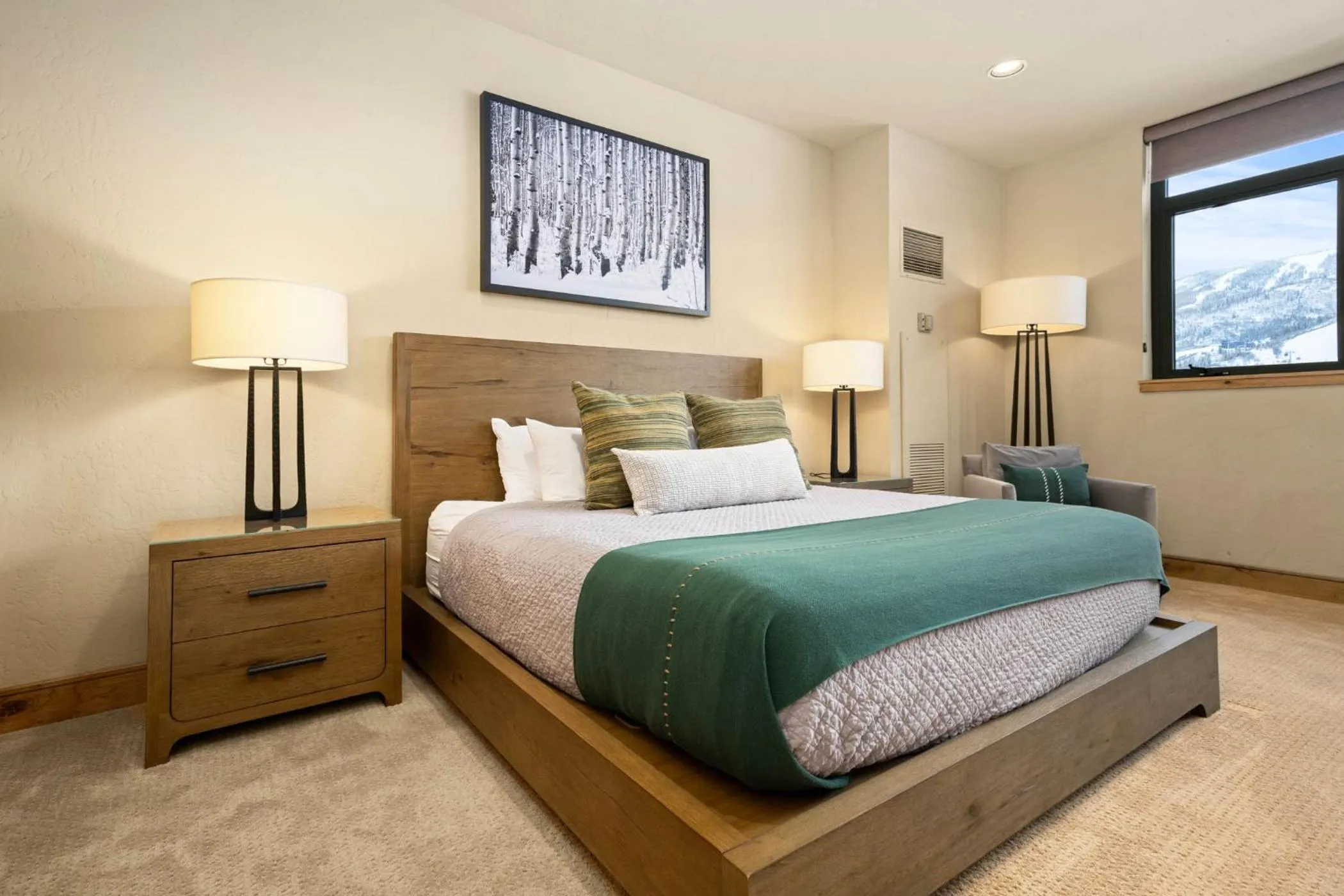 Bed in The Steamboat Grand