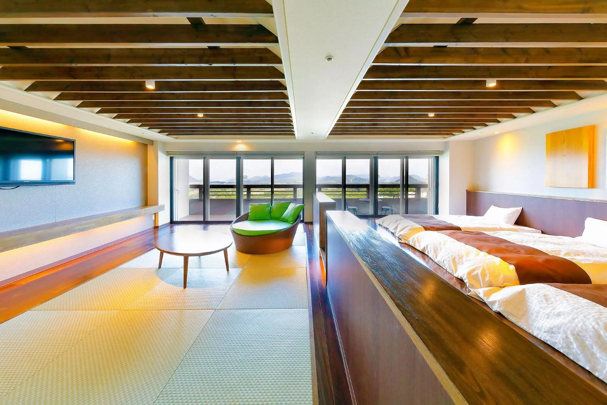 Photo of the whole room, Bed in Ooedo Onsen Monogatari Hotel Reoma no Mori