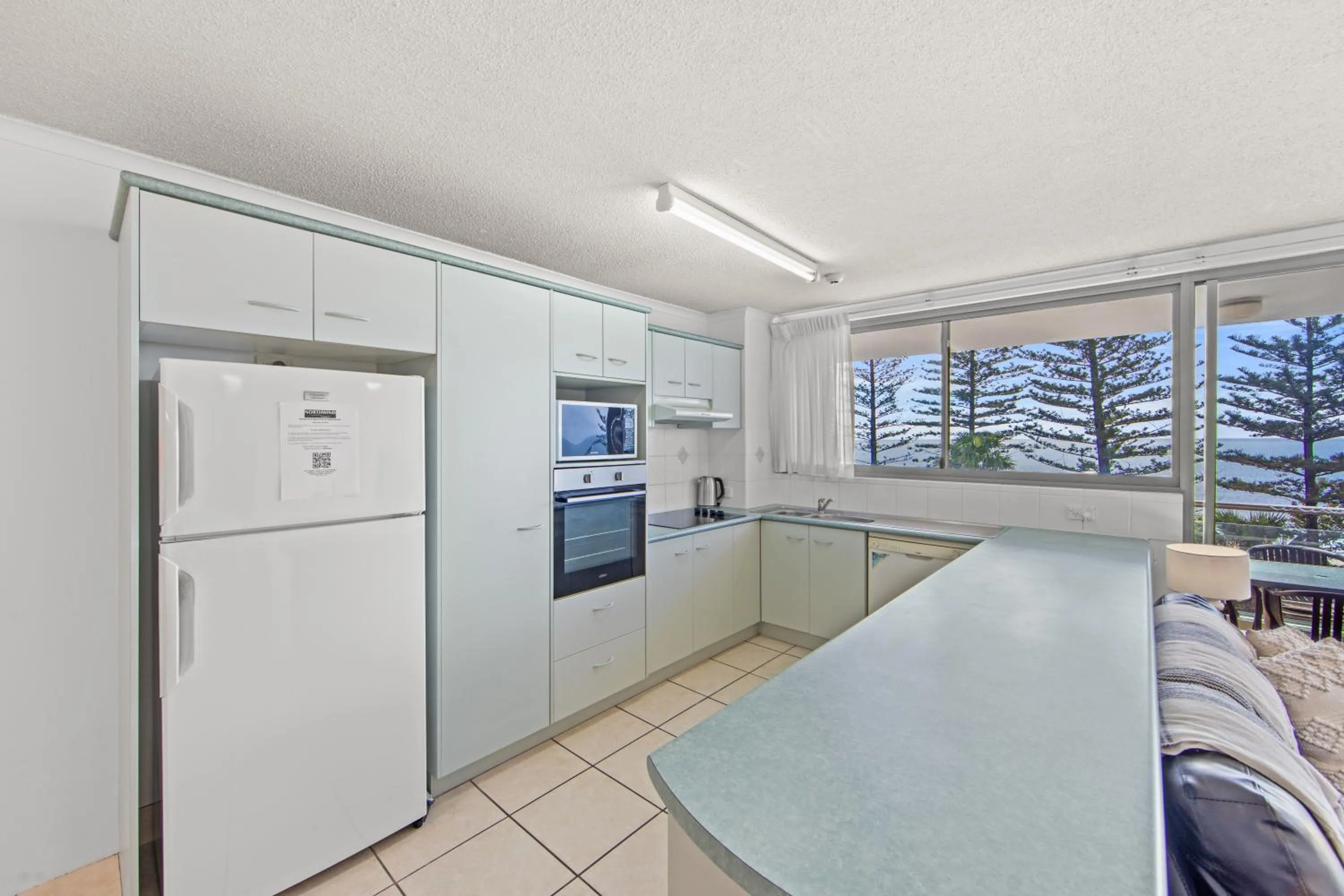 kitchen in Northwind Beachfront Apartments