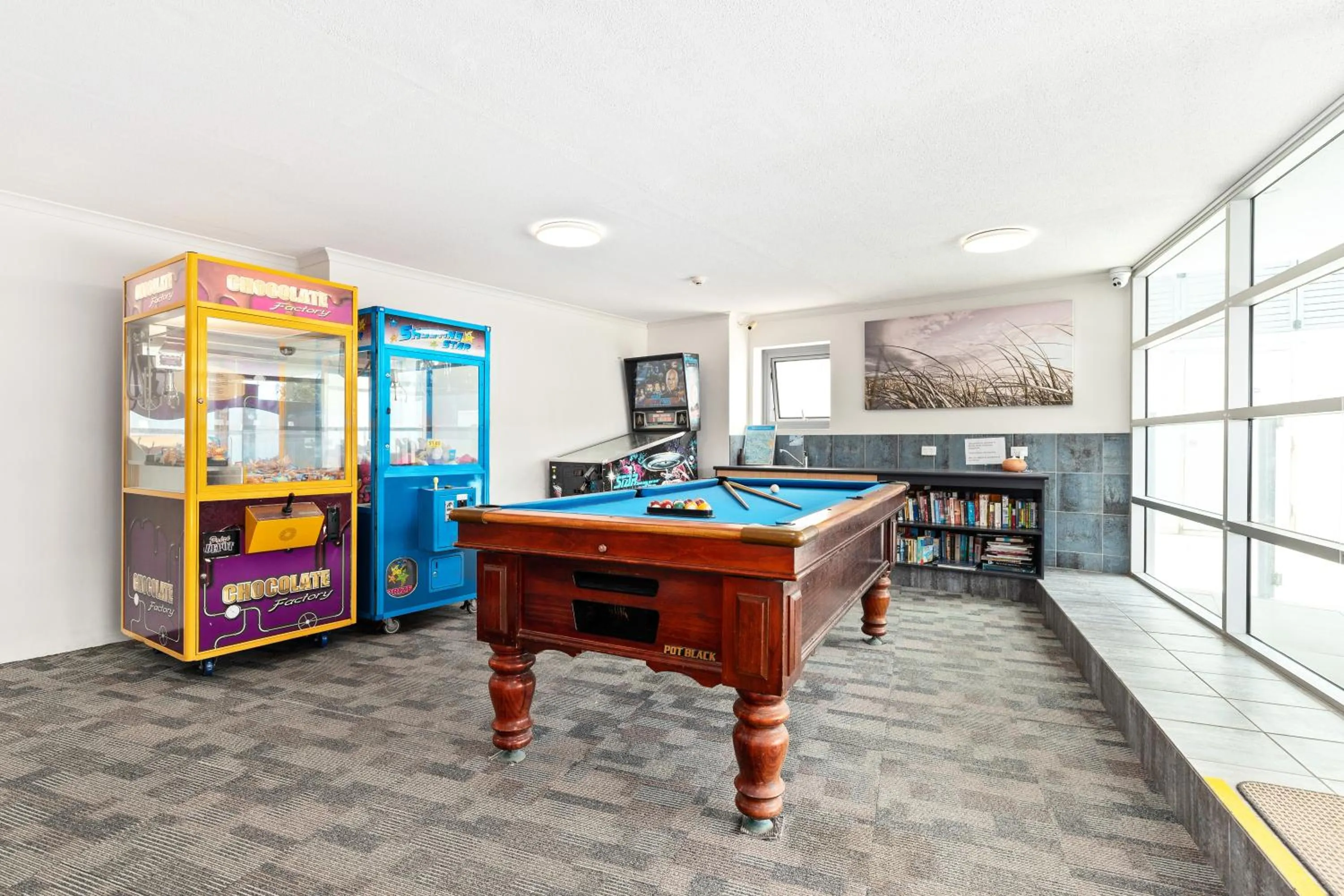 Game Room in Northwind Beachfront Apartments