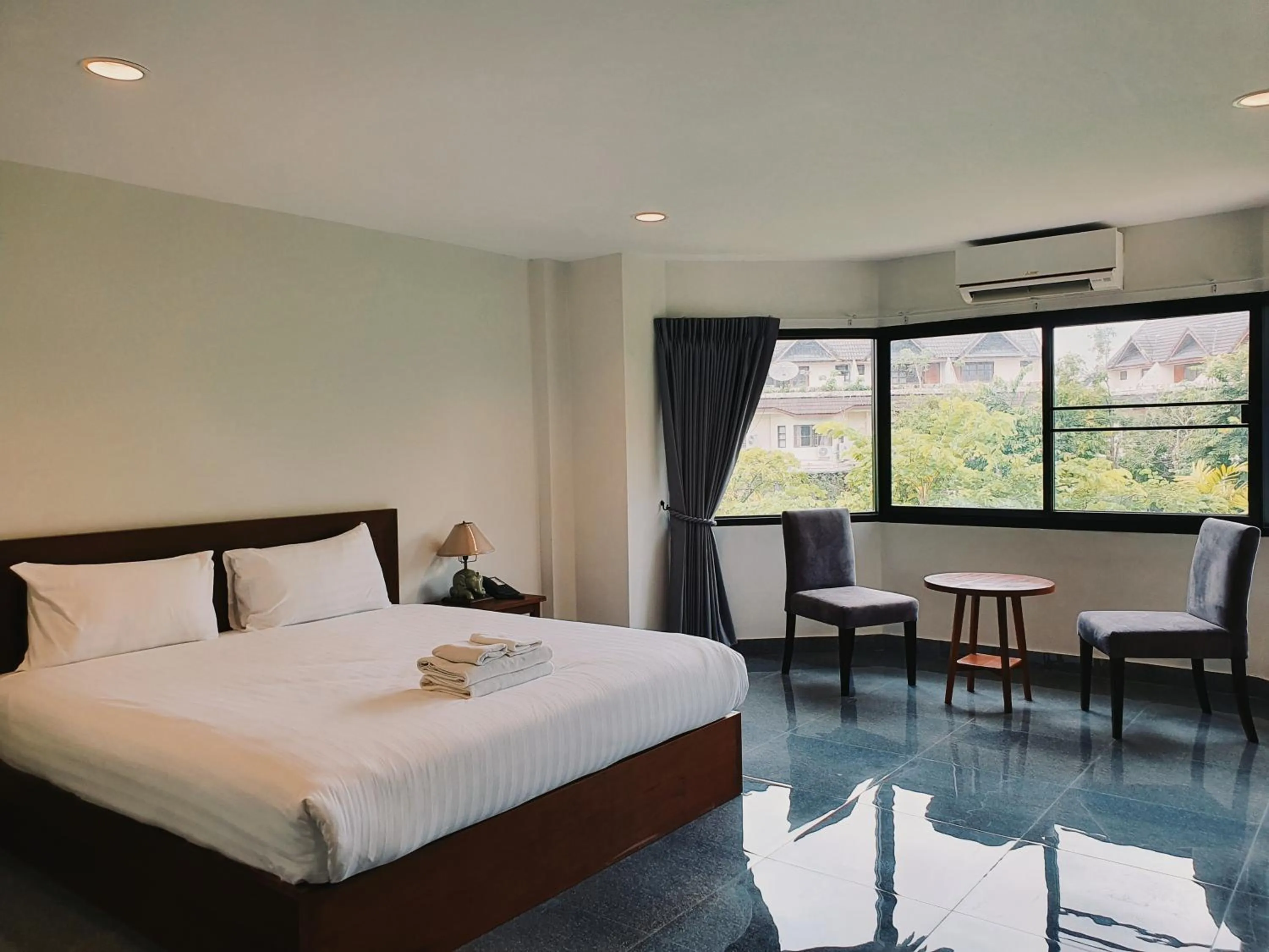 Bed in Sila Pool Villa