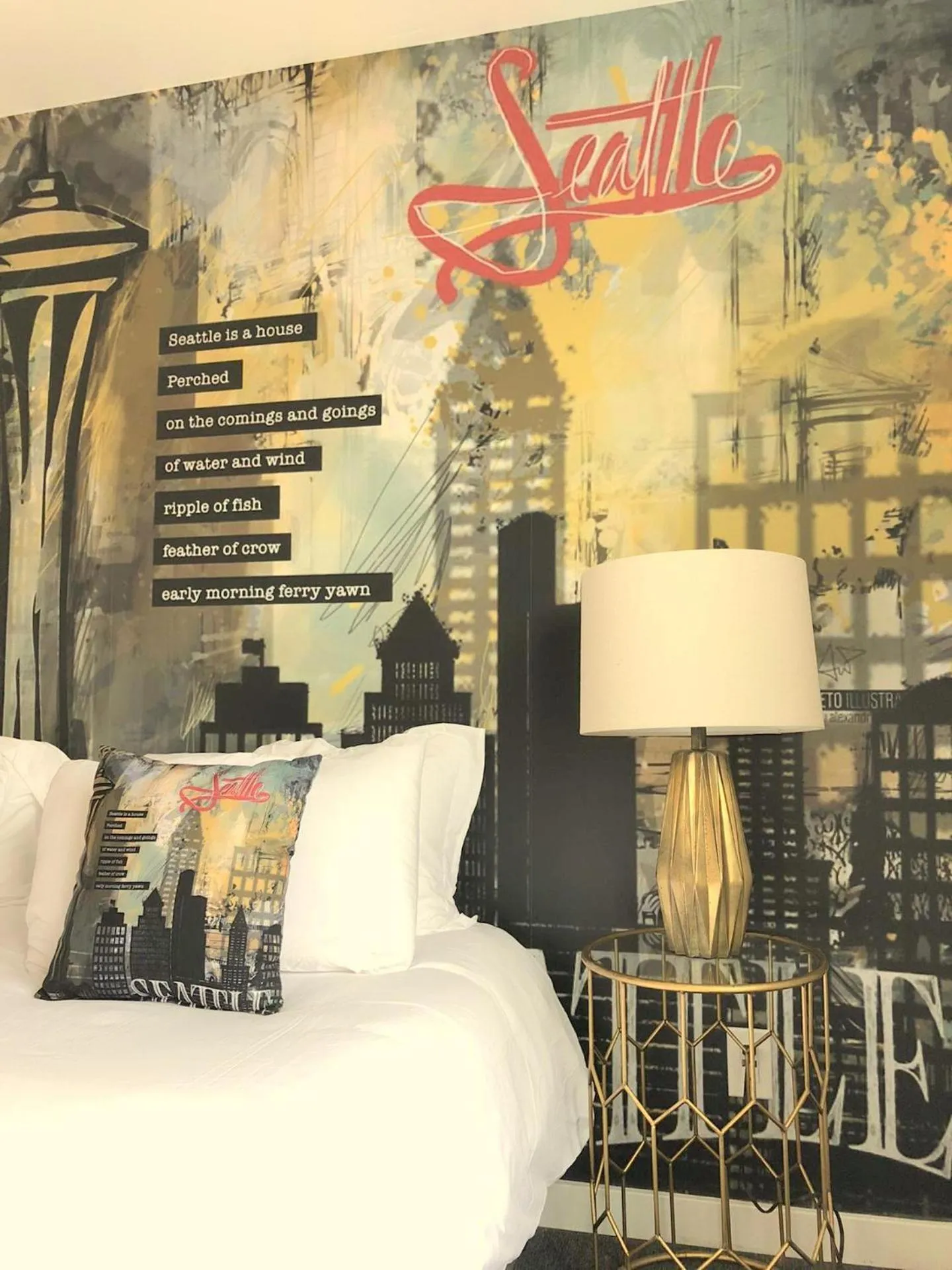 Bed in The ART INN Seattle