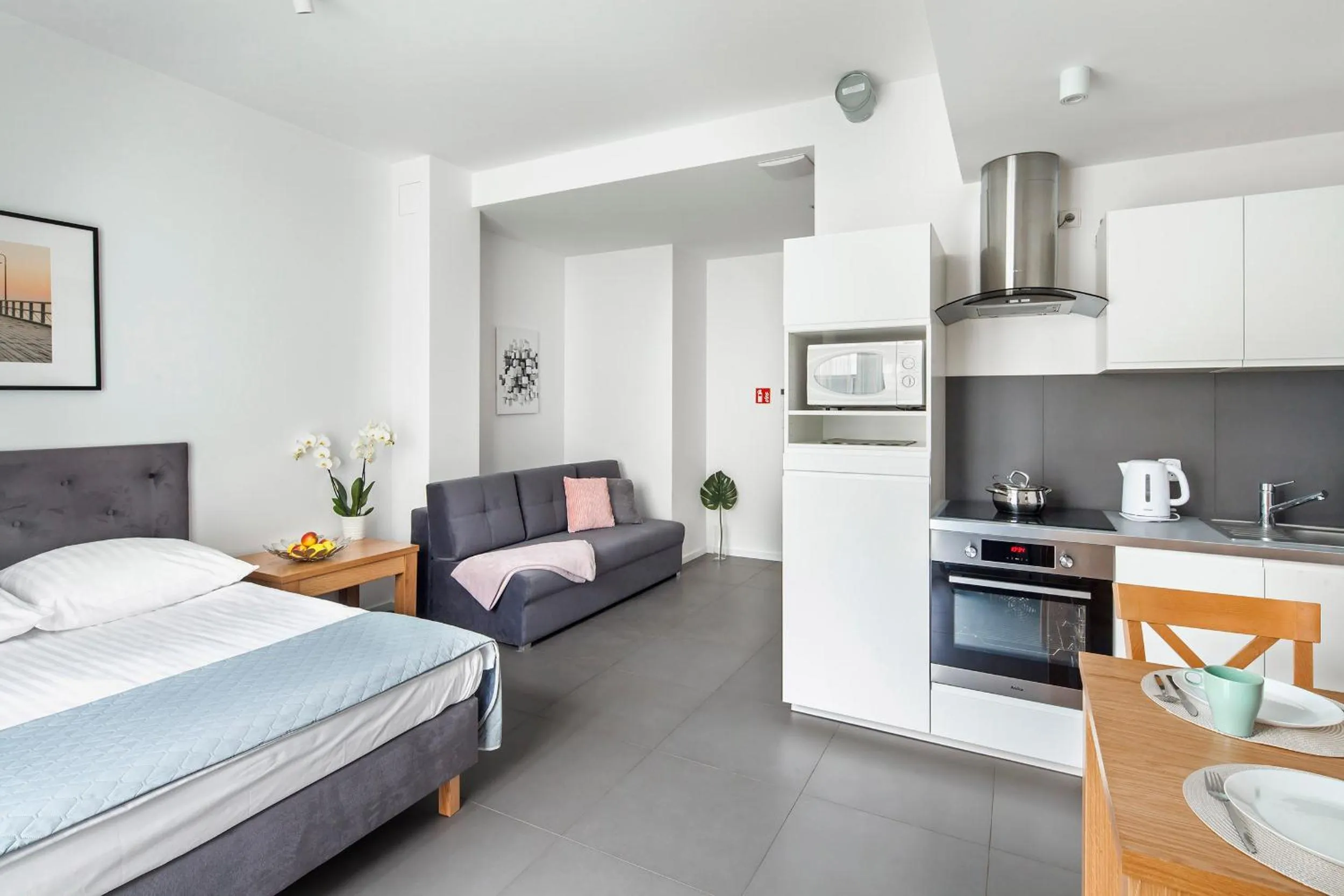 Bed in Sleepy3city Apartments Batorego 9 II