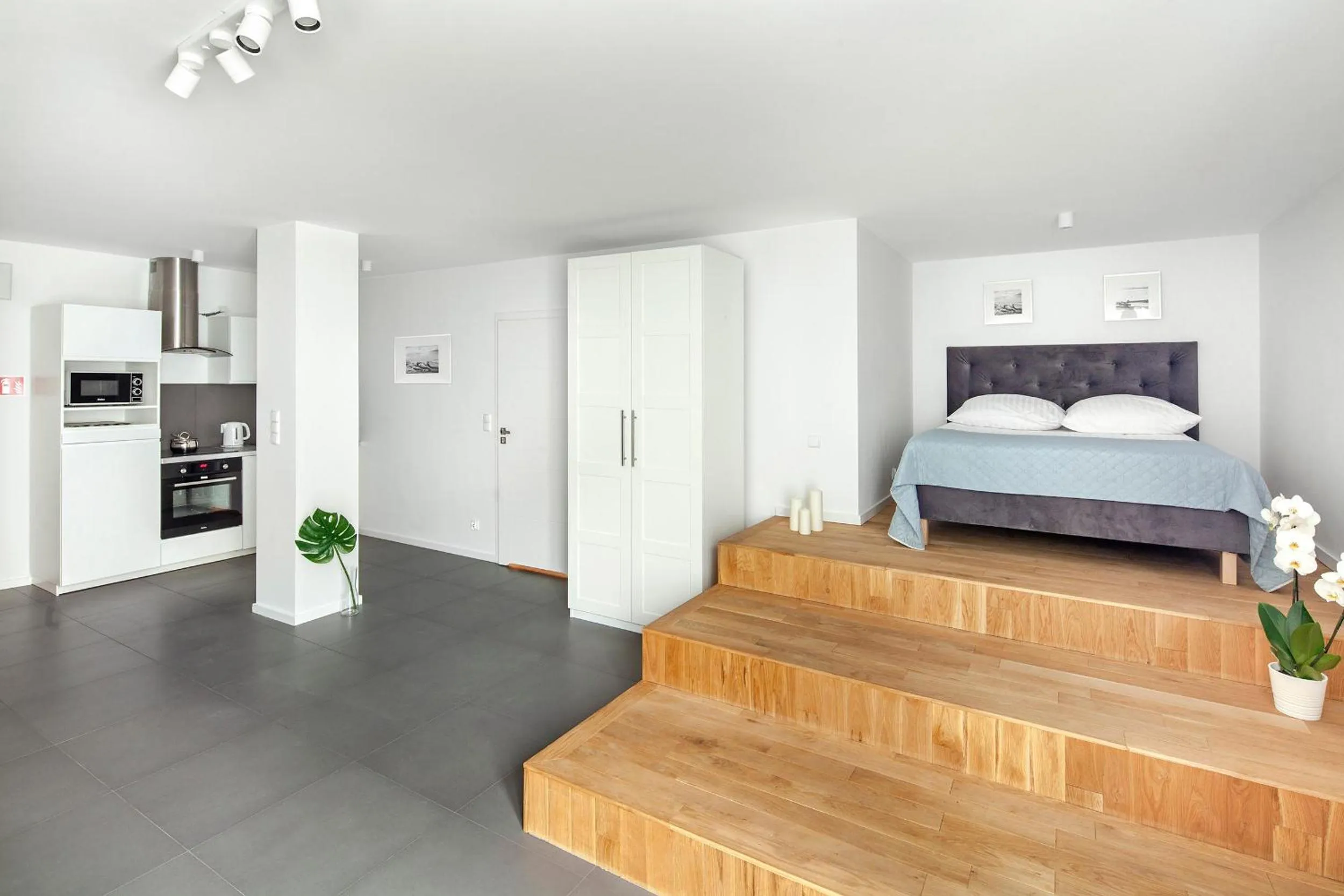 Bed in Sleepy3city Apartments Batorego 9 II