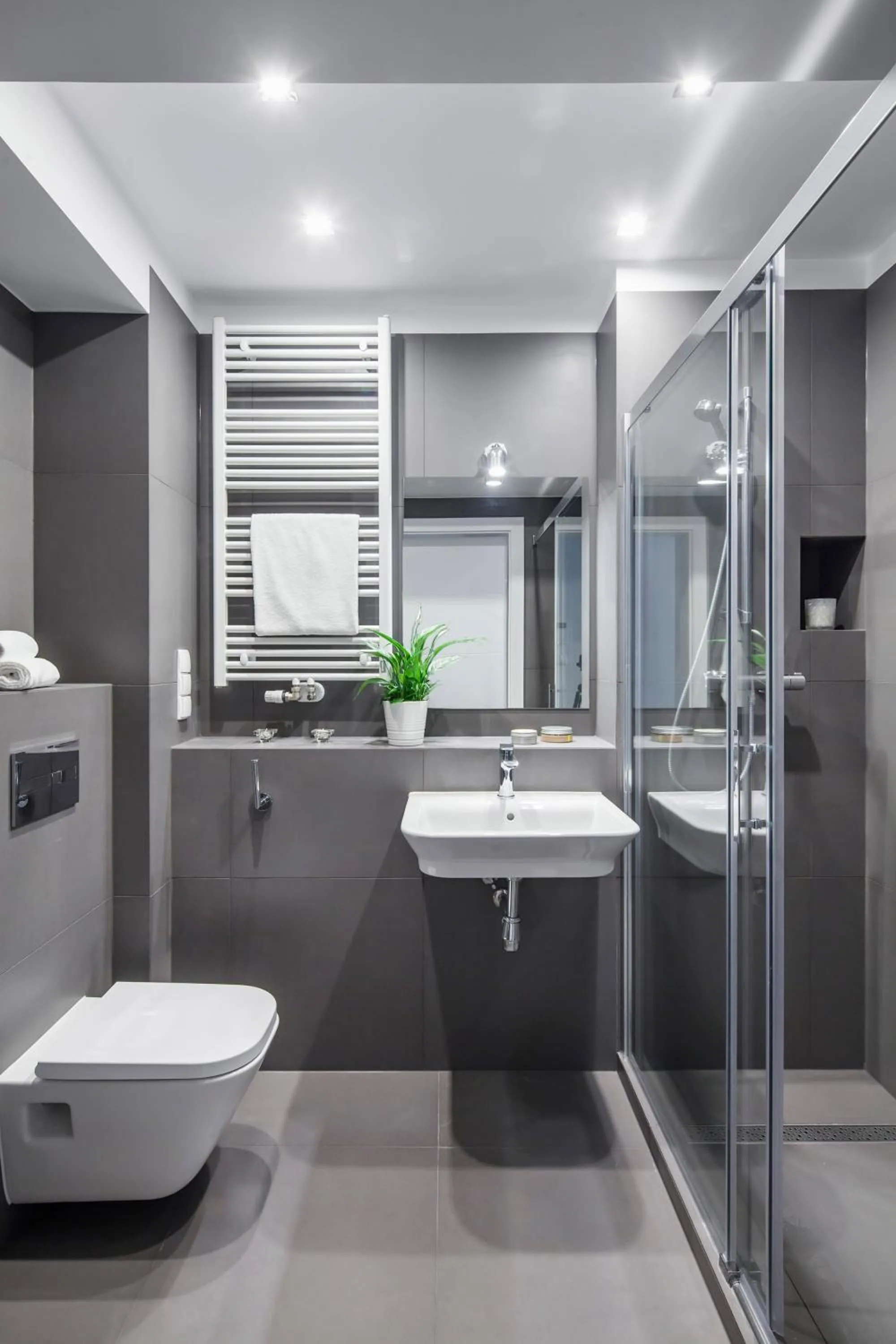 Bathroom in Sleepy3city Apartments Batorego 9 II