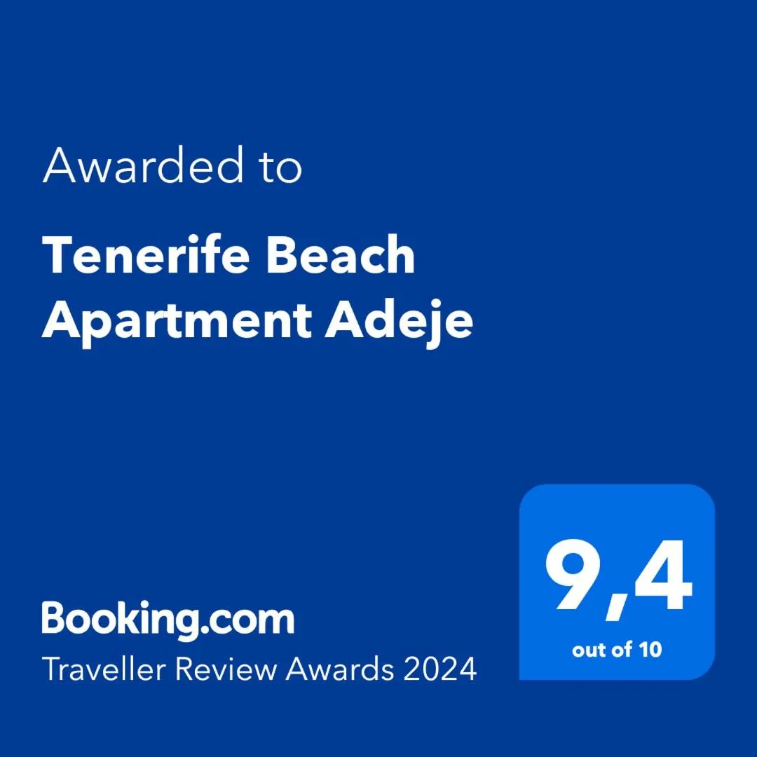 Certificate/Award in Paula Pool Apartment Adeje