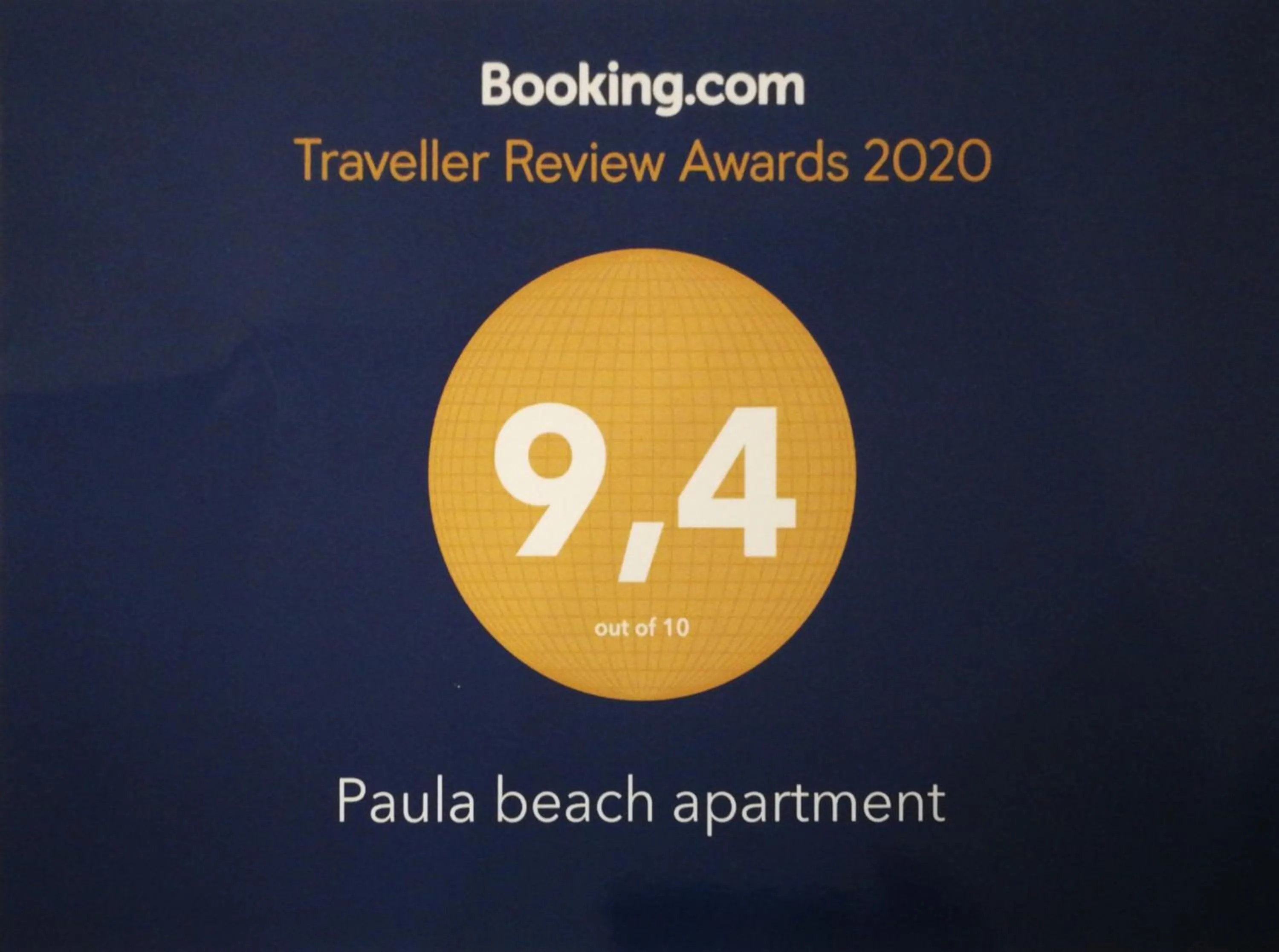 Certificate/Award in Paula Pool Apartment Adeje